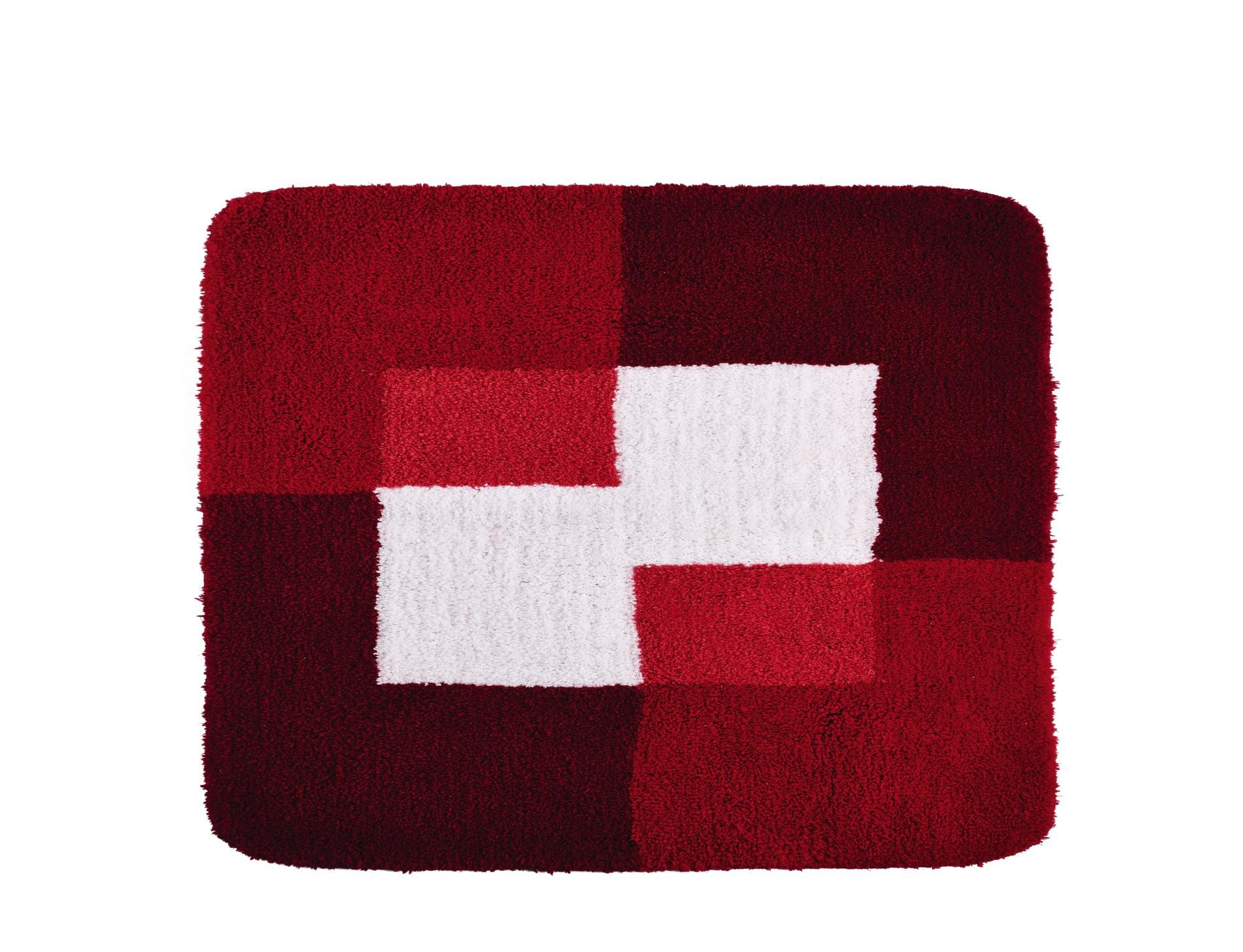 Ridder Badematte Coins rot, Höhe 55 mm, 100% Polyester-Microfaser