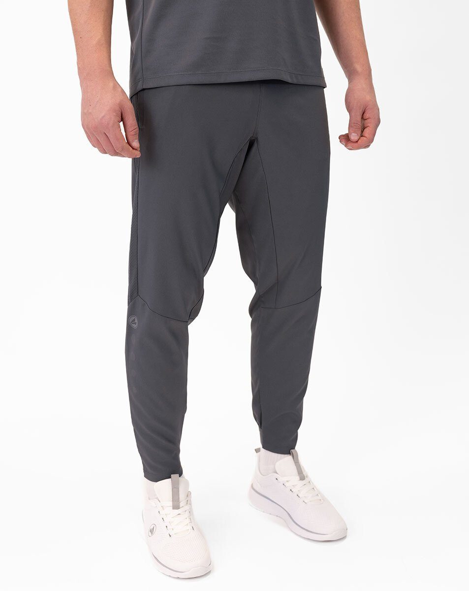 Jako Sporthose Sport-Freizeithose Power (Stretch-Micro-Twill) lang anthrazitgrau
