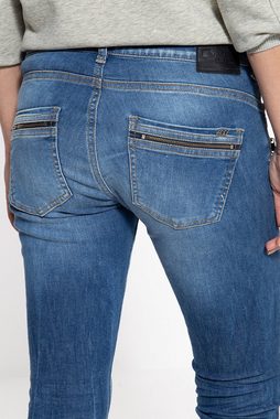 ATT Jeans Slim-fit-Jeans Lindsey mit Zier-Reißverschlüssen