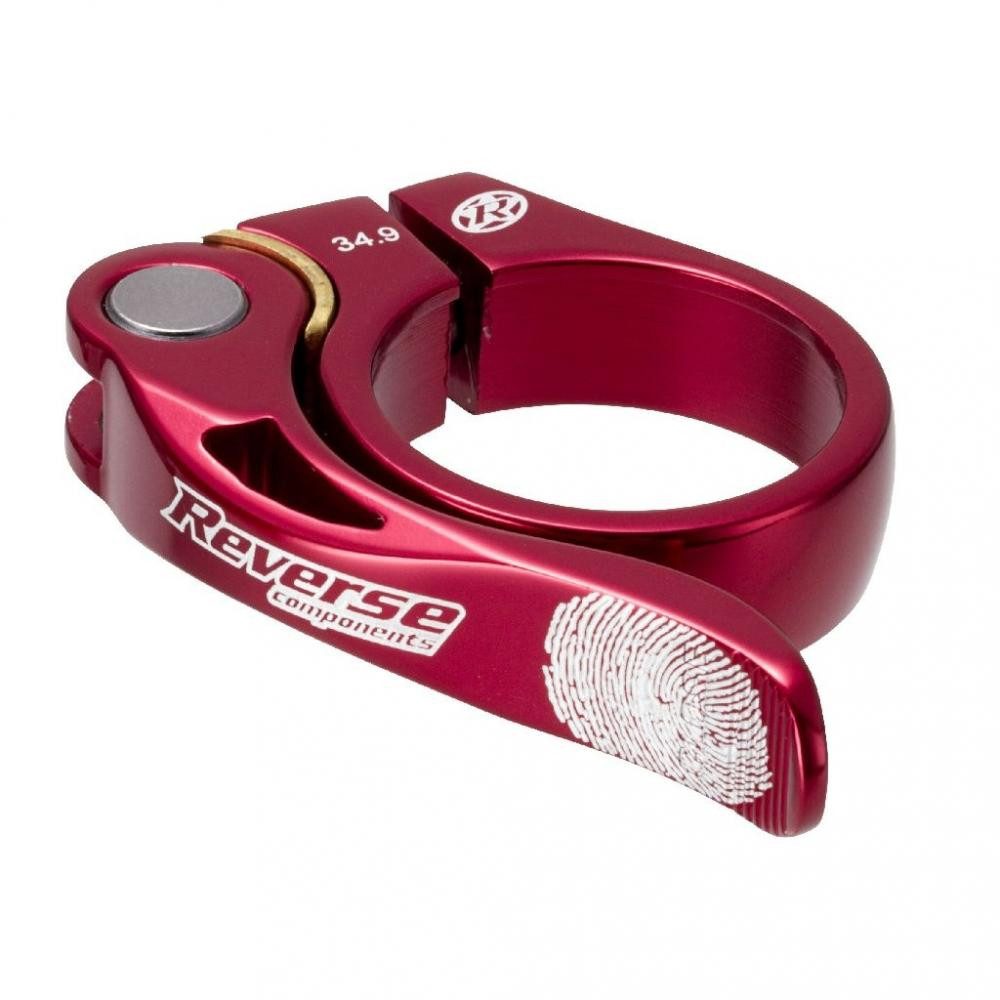 Reverse Sattelstütze Reverse Sattelklemme Long Life 34,9 mm mit Schnellspanner rot