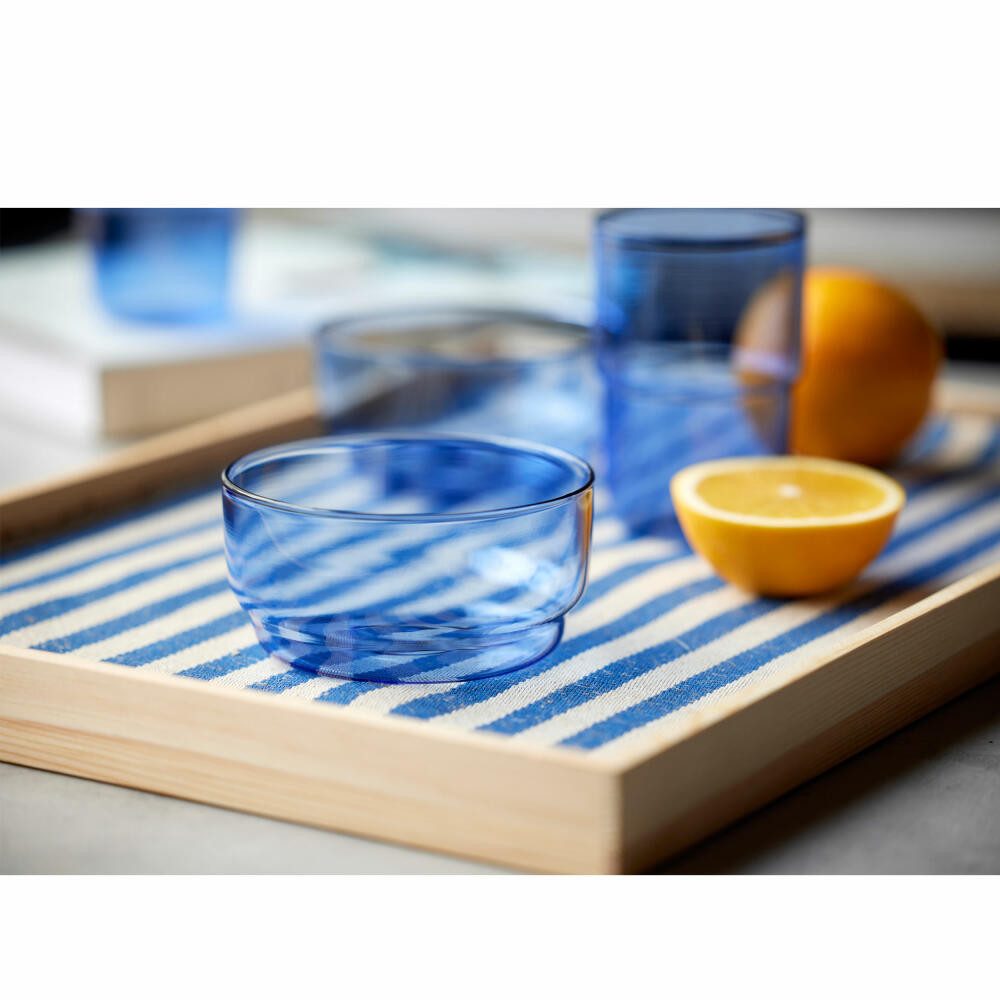 LYNGBY-GLAS Schale Torino 2er Set, Blau, 12 cm, Glas, (2-tlg)