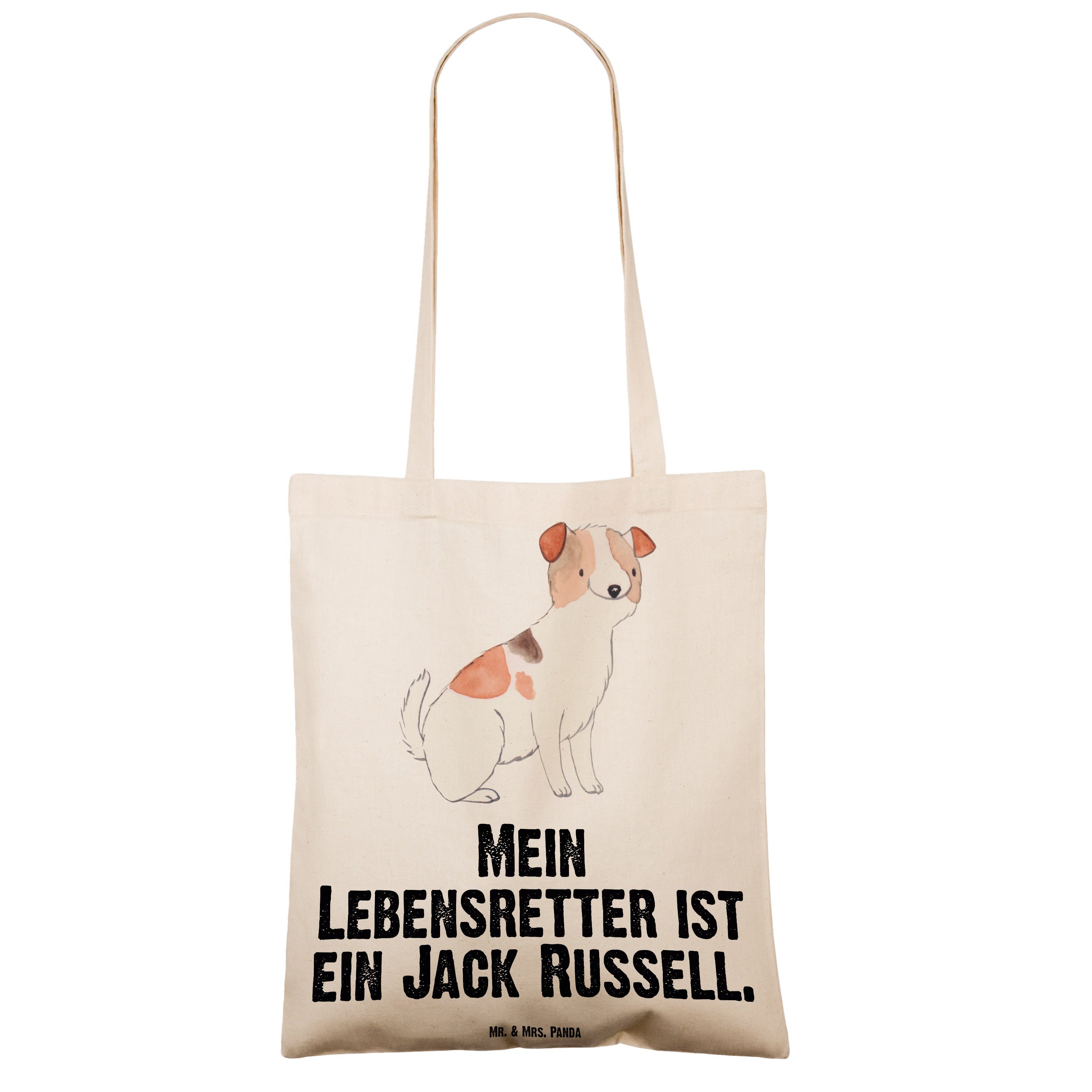 (1-tlg) Jack Russel - Transparent Stoffbeute Mrs. Tragetasche Lebensretter Terrier - Geschenk, Mr. Panda &