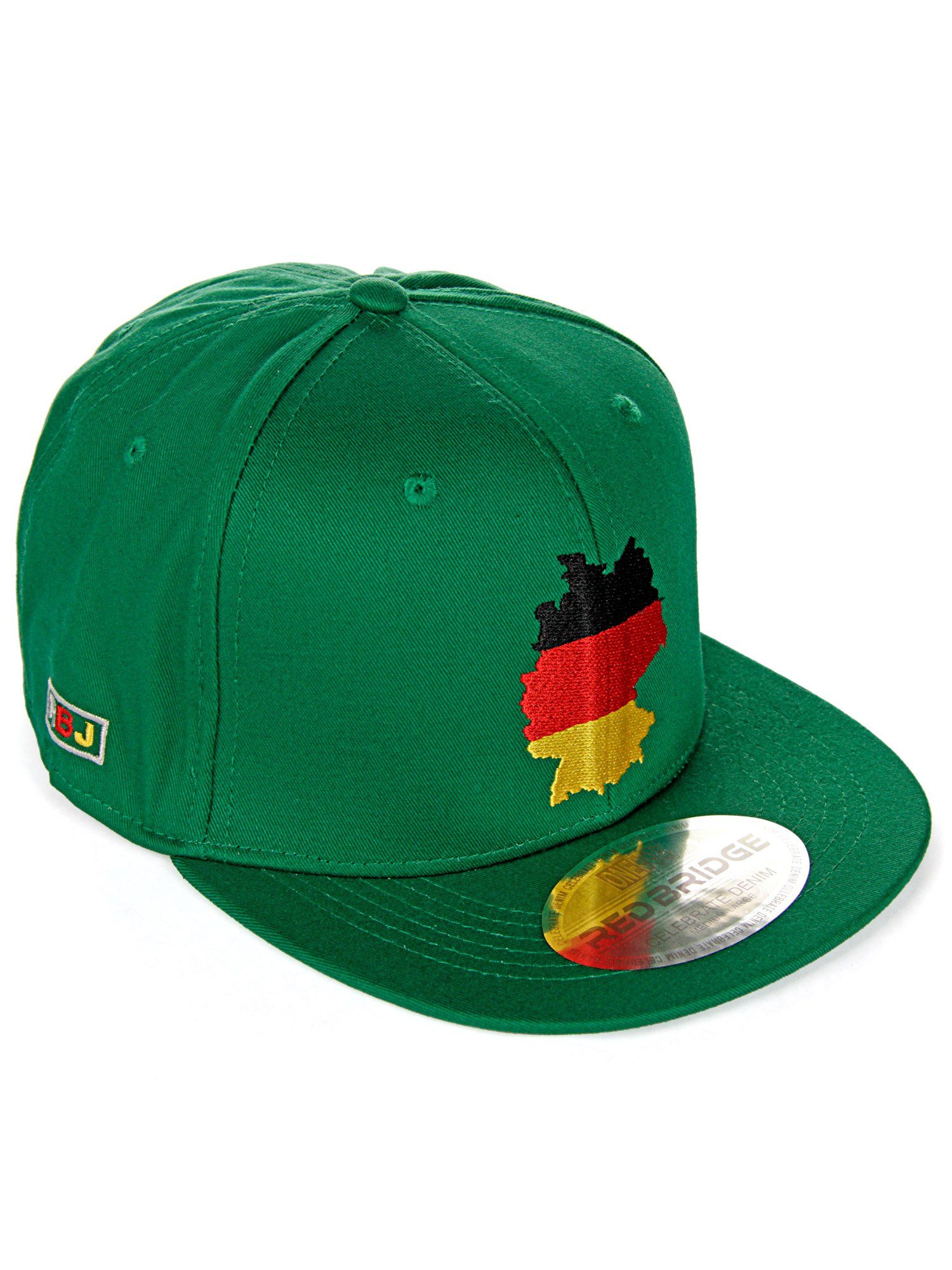 RedBridge Baseball Cap grün Shoreham trendiger Deutschland-Stickerei mit