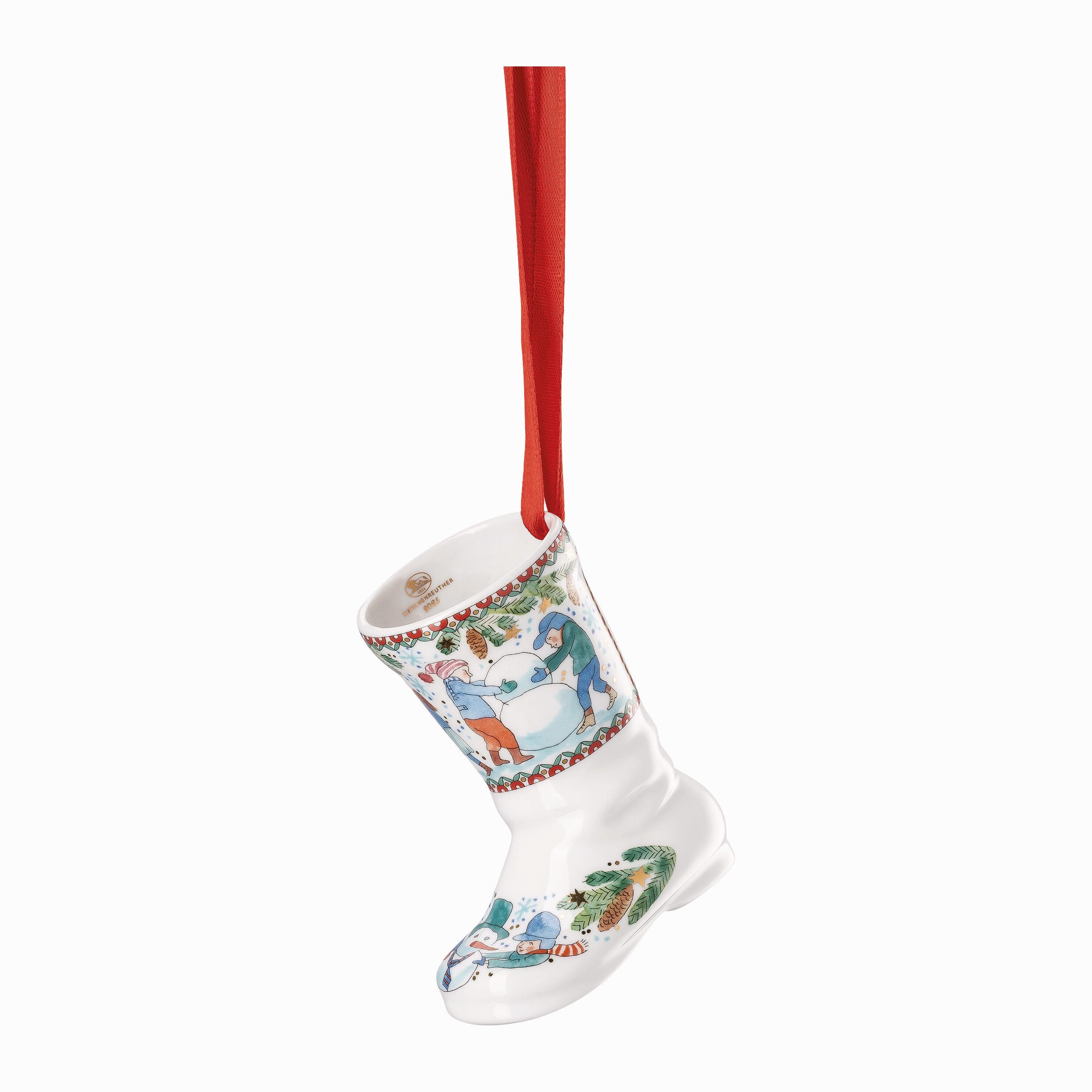 Hutschenreuther Christbaumschmuck Weihnachtsstiefel 25, Porzellanstiefel li günstig online kaufen