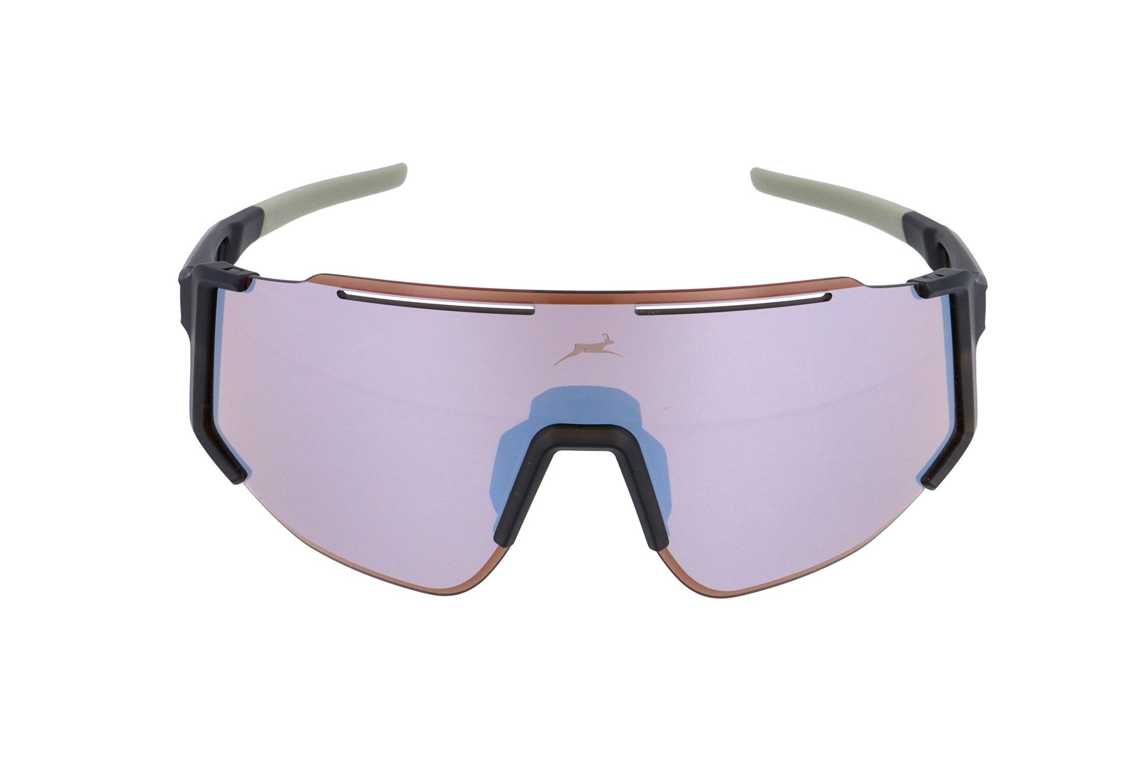 Gamswild Monoscheibensonnenbrille UV400 Sonnenbrille Skibrille Fahrradbrille eng anliegend Sportbrille WS5844 Damen, Herren, beere, grün, grau