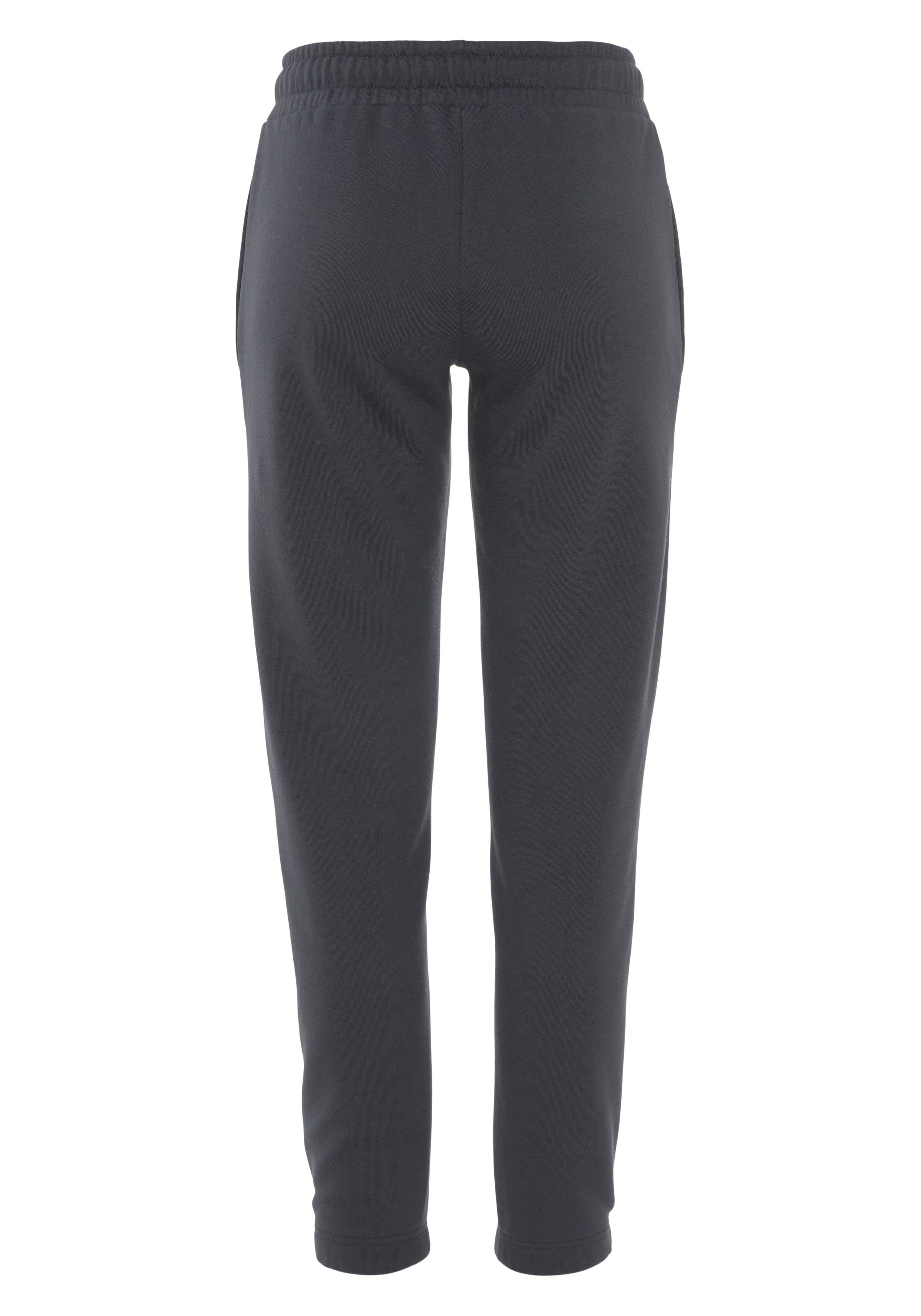LASCANA Sweathose Loungehose mit seitlichen Taschen und Logostickerei, Loungewear