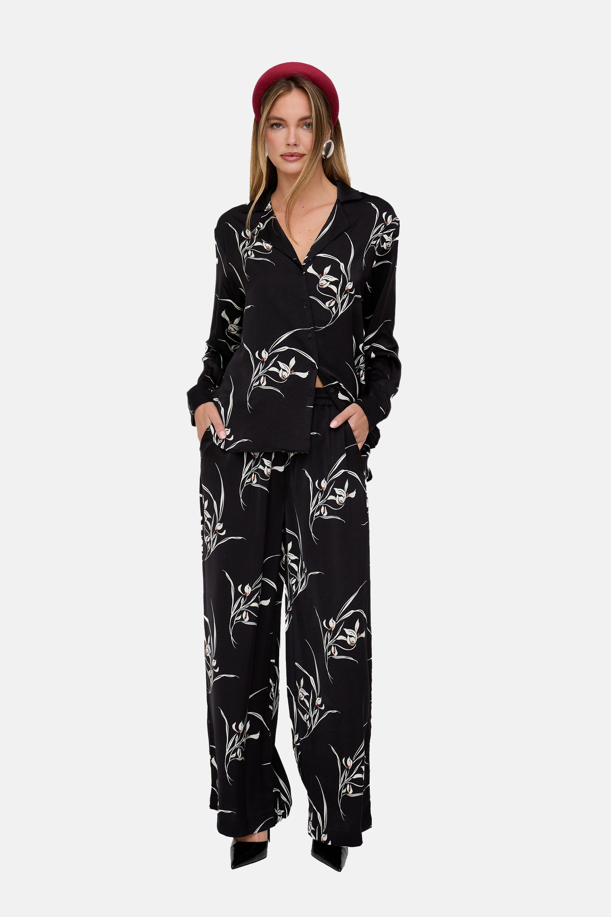 Lily and Lionel Hemdbluse Lillibet Large Floral Print Shirt Damen