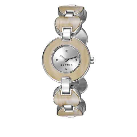 Esprit Quarzuhr, Damen-Armbanduhr Analog Quarz Edelstahl ES106572001