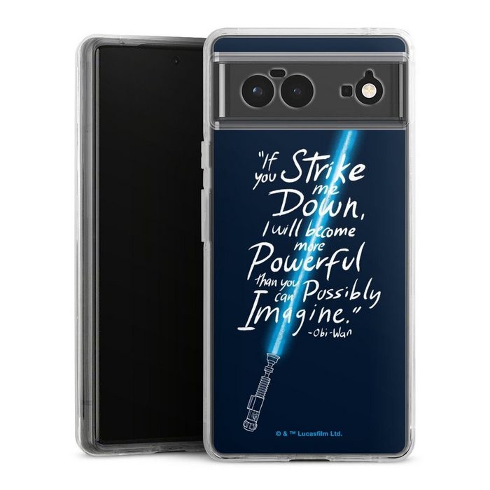 DeinDesign Handyhülle Star Wars Obi-Wan Kenobi Lichtschwert Obi Wan Quote Google Pixel 6 Hülle Bumper Case Handy Schutzhülle Smartphone Cover