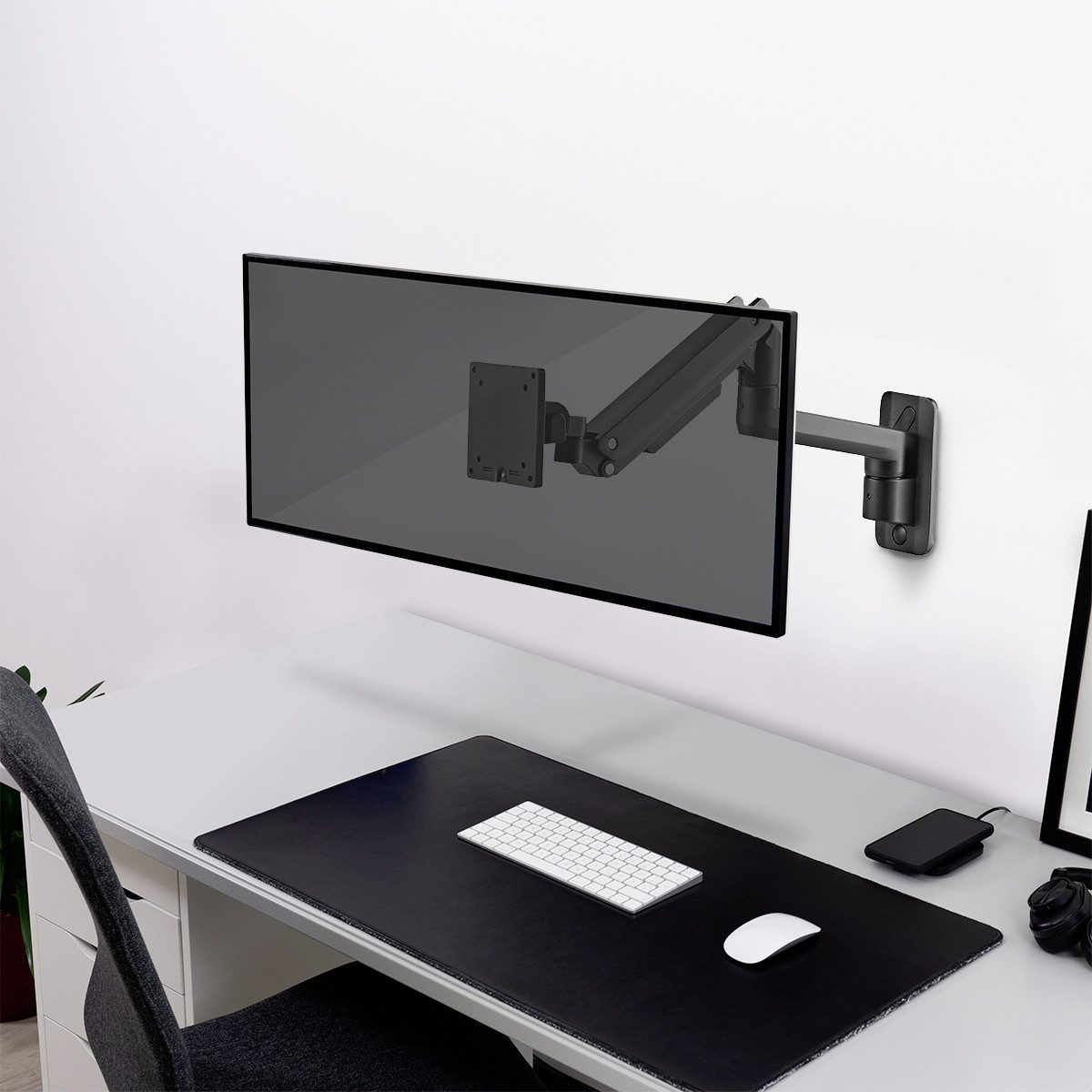 LogiLink Monitor-Halterung LogiLink BP0169 Monitor-Wandhalterung 1 Display(s) Schwarz Drehbar