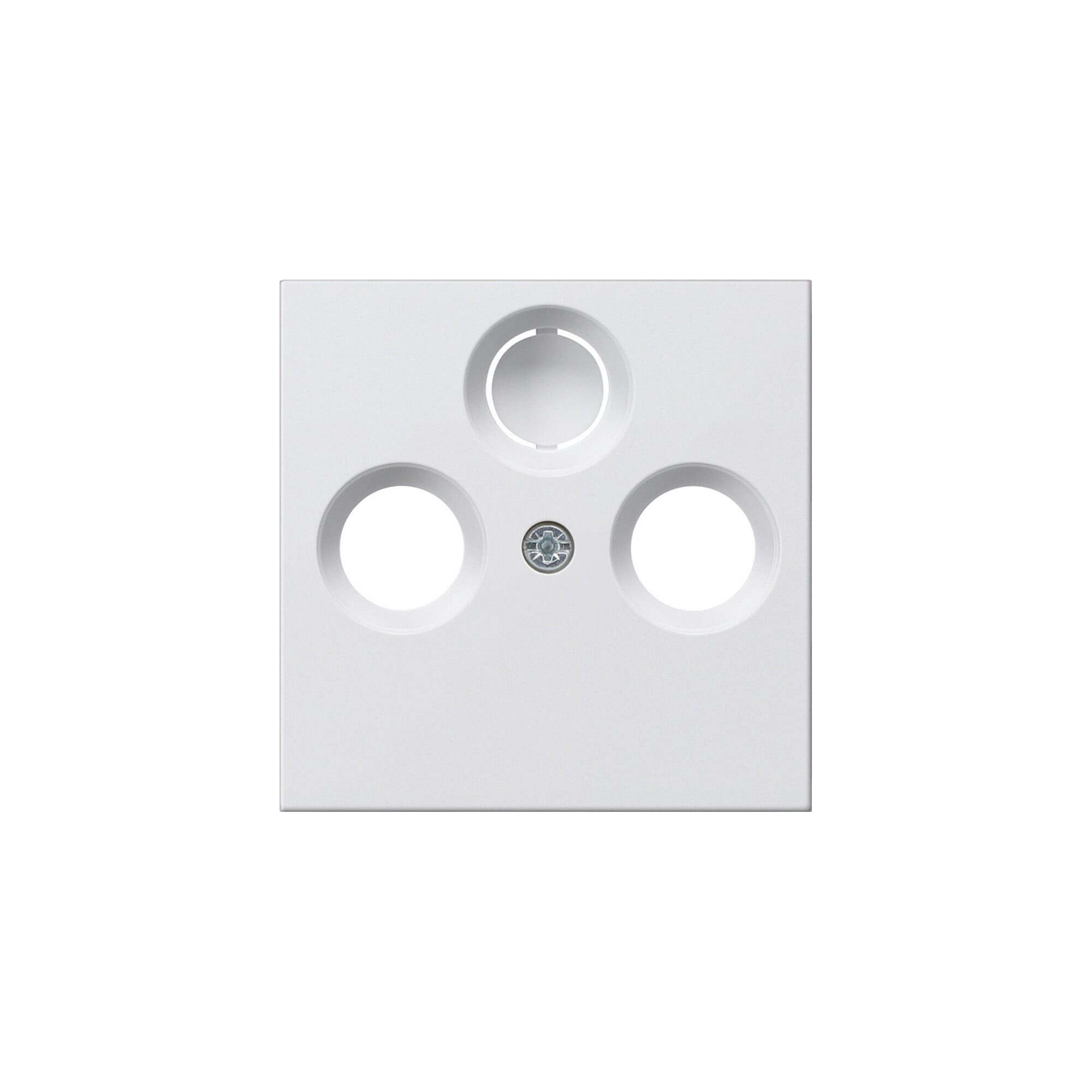 GIRA Gira Zentralplatte rws-gl für Koax-Steckdose 086903 Installationskabel