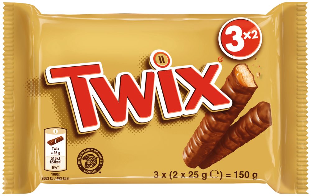 Mars GmbH Süßigkeit TWIX Multipack 3x50g