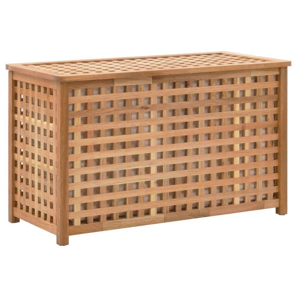 furnicato Wäschetruhe 77,5×37,5×46,5 cm Walnuss Massivholz günstig online kaufen