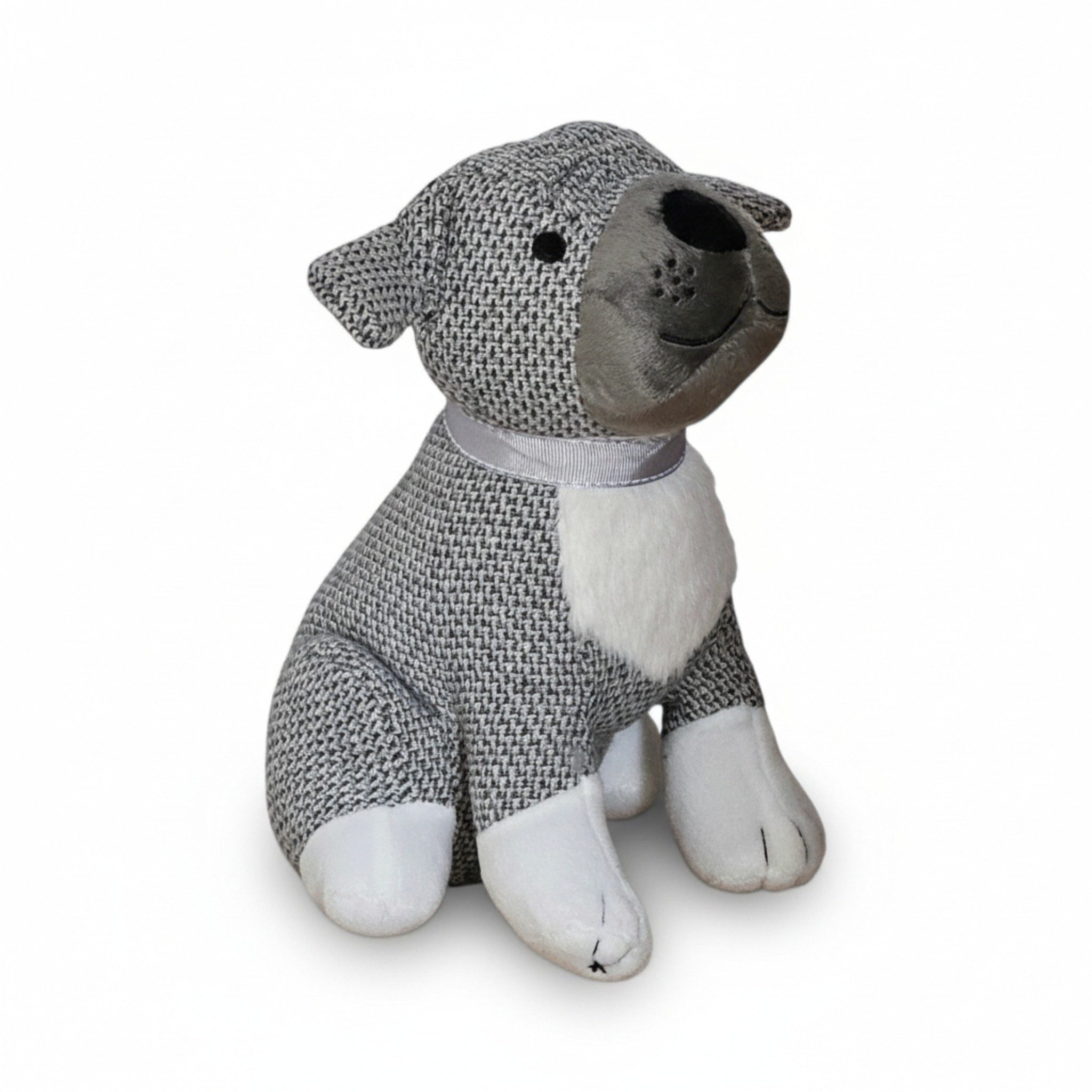 Meinposten Türstopper Dekorativer Boden-Türstopper für Zuhause Stofftier karierter Hund (1 St)