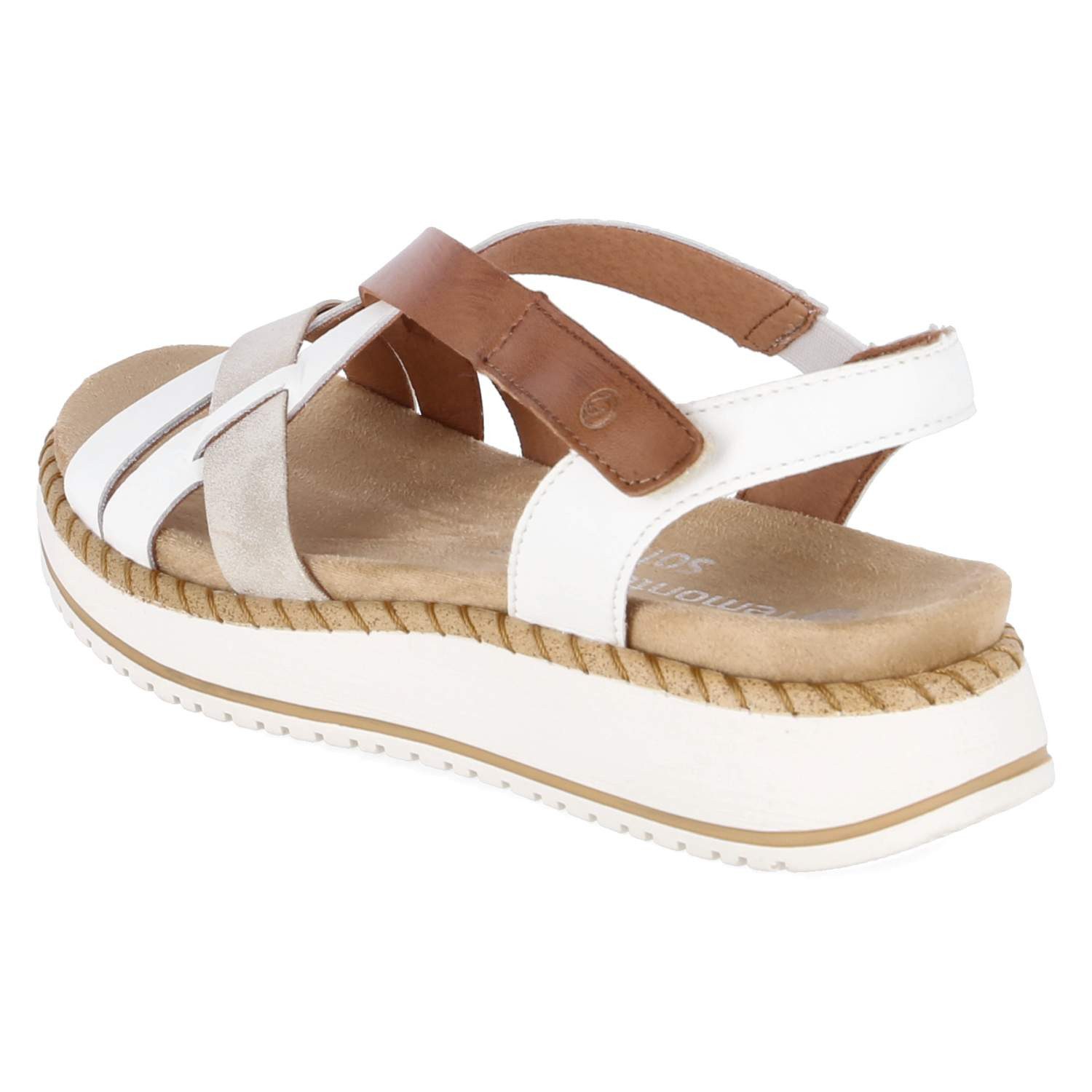 Remonte Remonte D3J53-80 Damen Glattleder white Sandalette