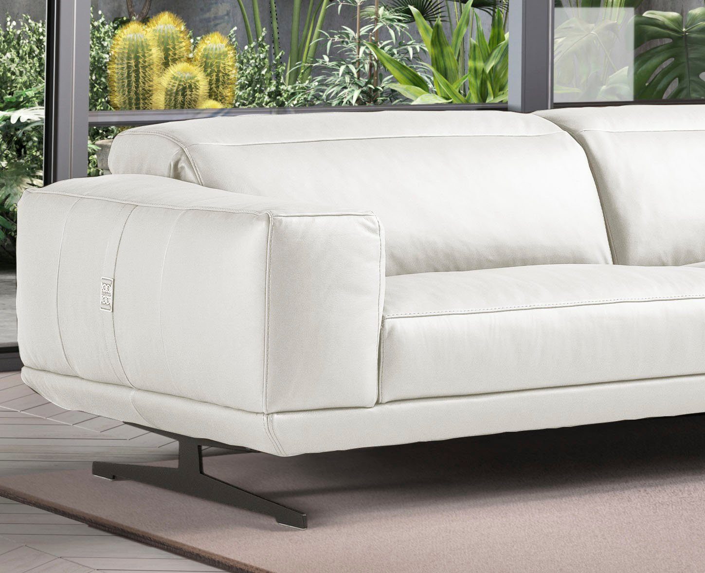 Egoitaliano 3-Sitzer Gloria, super bequem, hochwertige Verarbeitung, edles Design, Megasofa, beidseitig verstellbare Rückenelemente, mit Designmetallfüßen