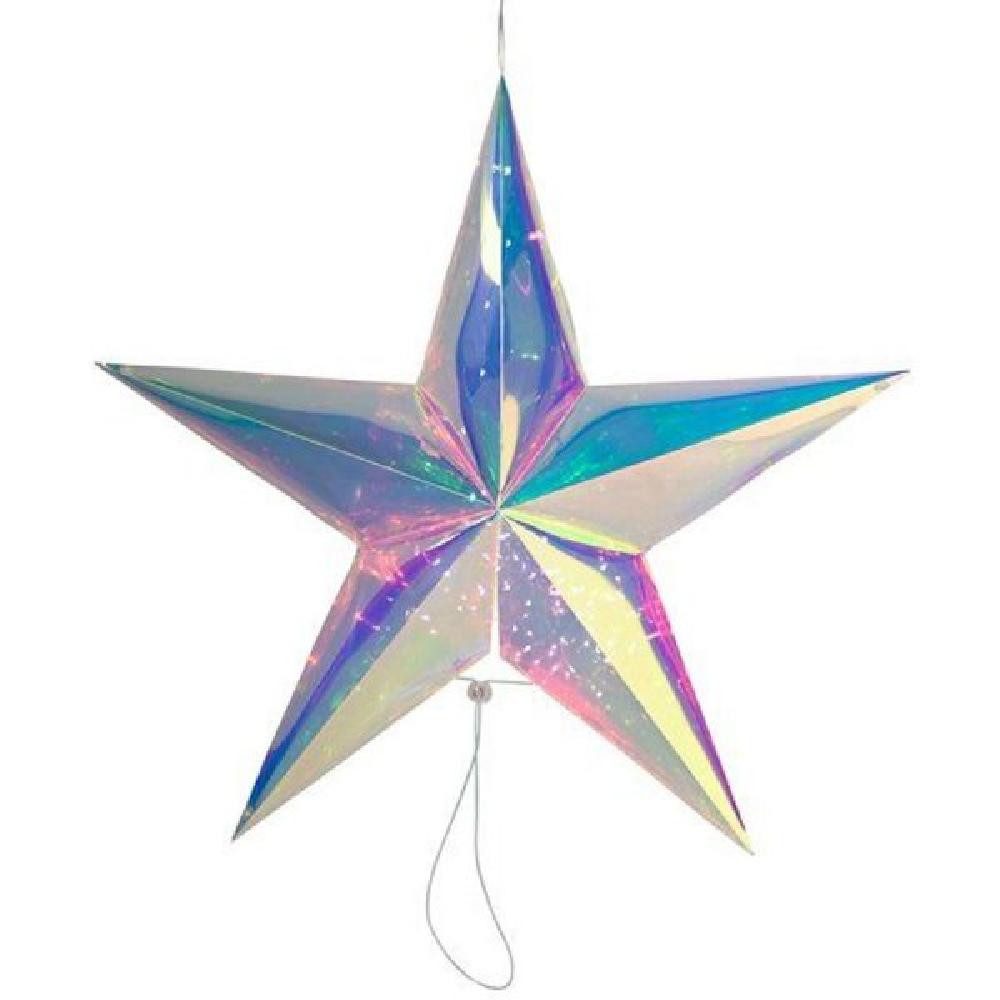 Giftcompany Weihnachtsbaumkugel Leuchtobjekt Glow Stern 3D mit LED irisiere günstig online kaufen