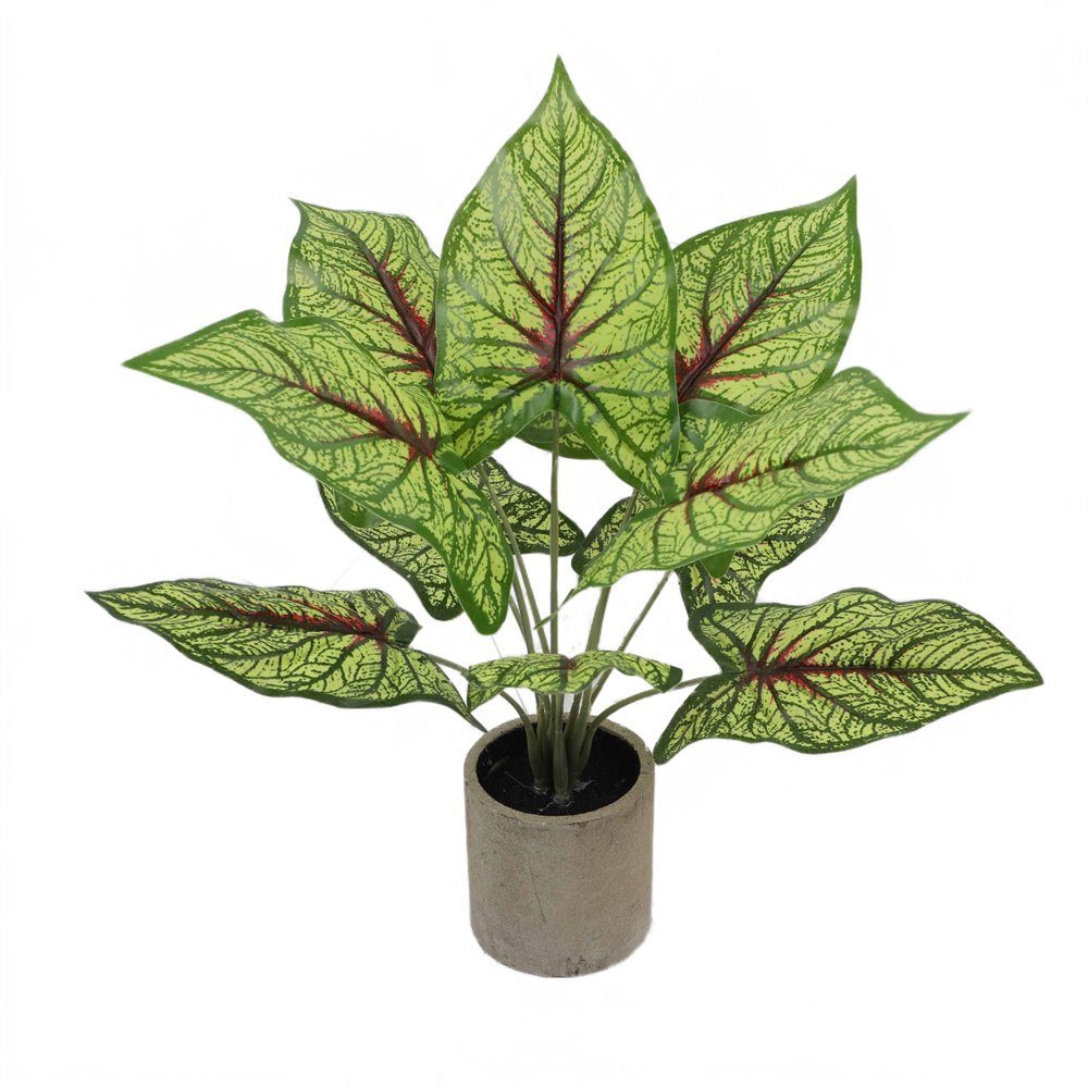 Kunstpflanze Künstliche Pflanzen, Simulation Grünes Blatt Pflanzen Topfpflanzen, Rouemi Gelb