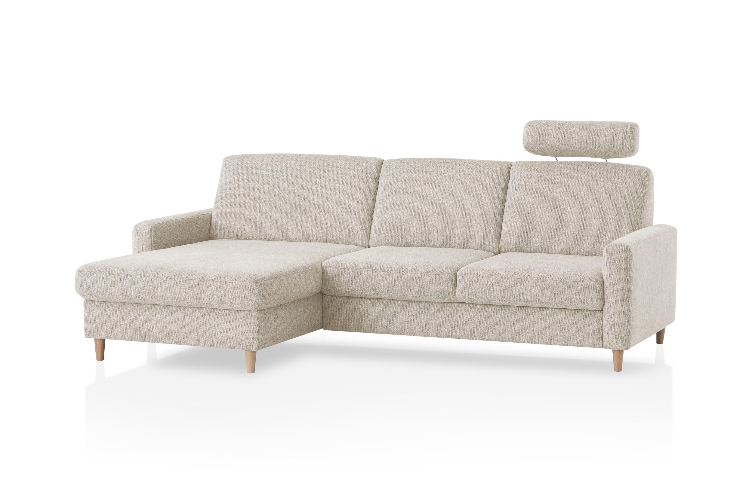 XDREAM Ecksofa Kos, mit verstellbarer Kopfstütze, günstig online kaufen