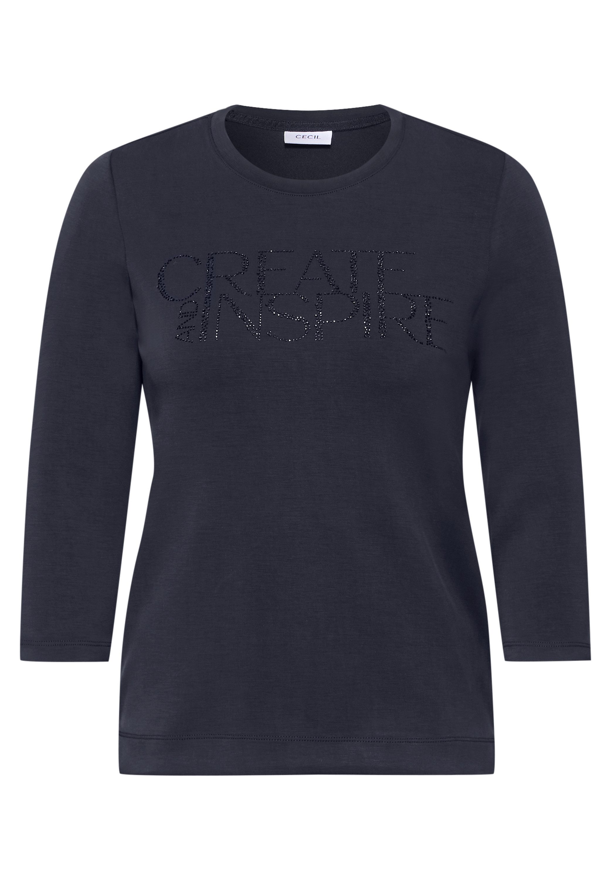 CECIL Print-Shirt aus softem Materialmix