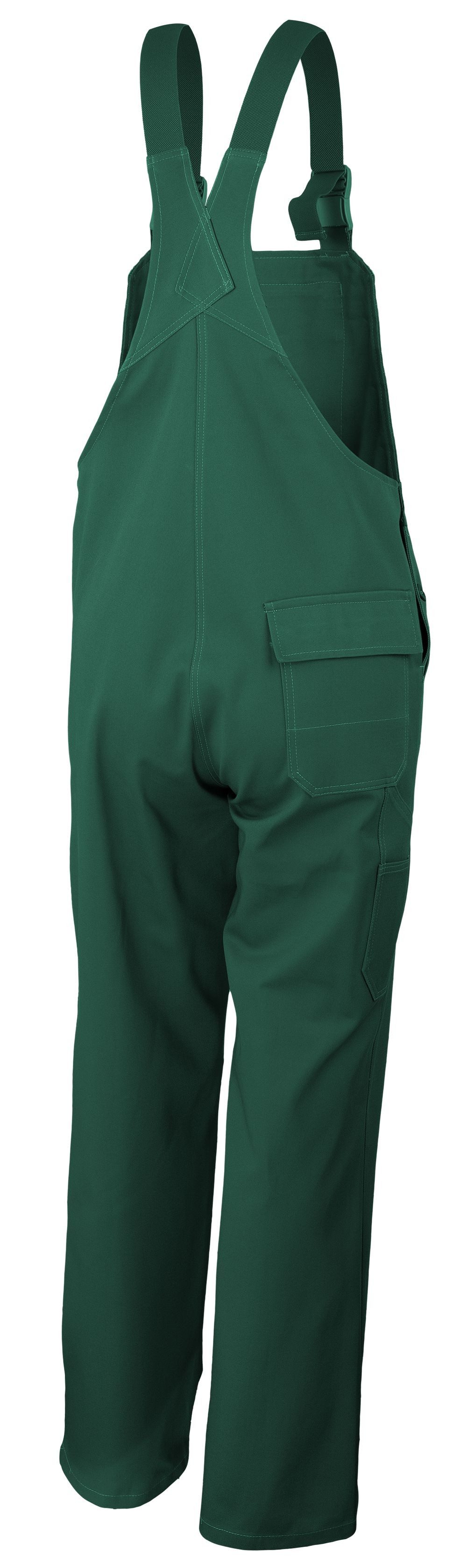 Qualitex Workwear Arbeitslatzhose favorite Latzhose - Arbeitshose aus reiner Baumwolle (BW 320 g) (1-tlg) strapazierfähiger Blaumann mit 7 Taschen - Pflegeleich – Bild 2 von 3