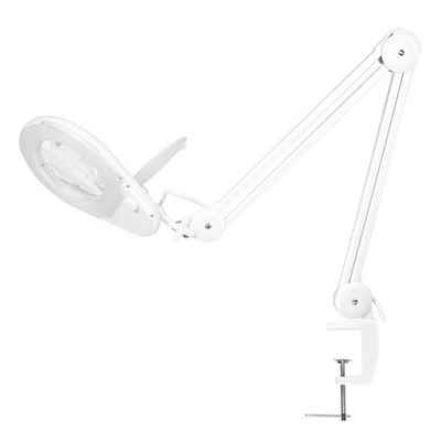 LogiLink Lupenlampe WZ0058, mit Klemmhalterung, 5 Dioptrien, Weiß
