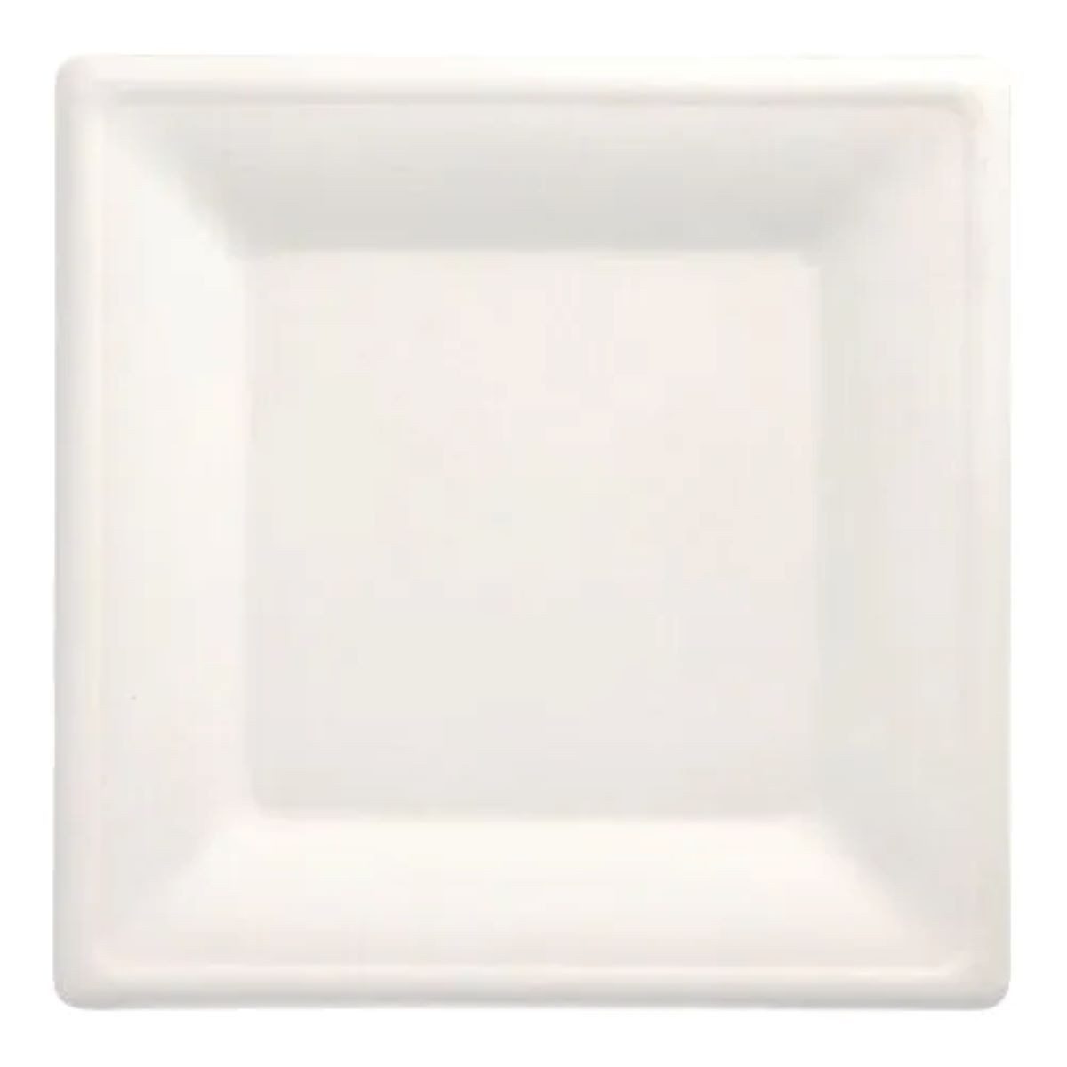 PAPSTAR GmbH Geschirr-Set Zuckerrohr Teller eckig 'pure' weiß, 26x26cm - 12, Zuckerrohr