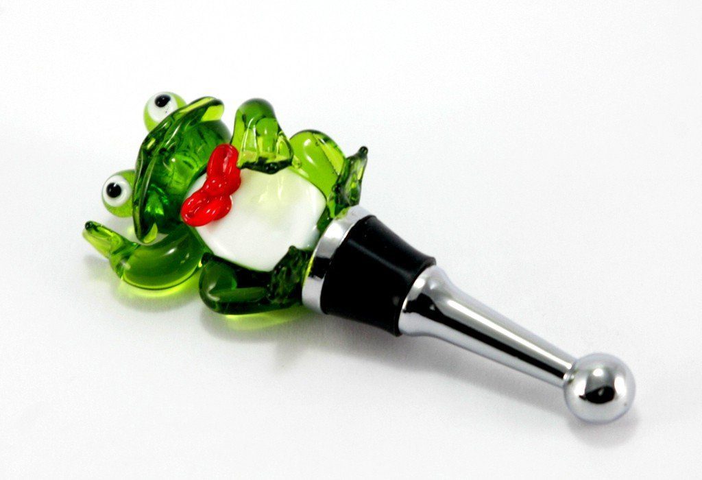 Brillibrum Flaschenverschluss Glas Flaschenverschluss Frosch Korken Glaskorken Mit Frosch Figur