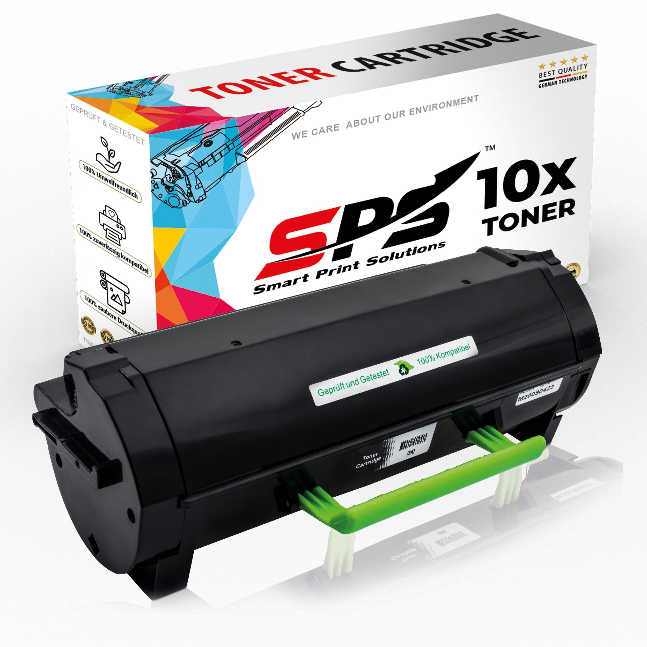 SPS Tonerkartusche Kompatibel für Lexmark MS610DE 502H 50F2H00, (10er Pack) | Tonerpatronen