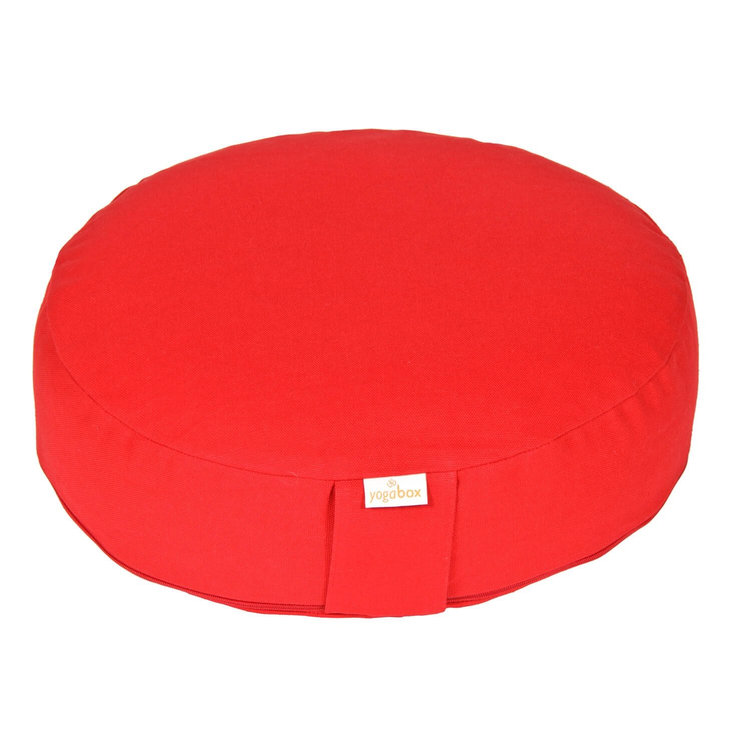yogabox Yogakissen Meditationskissen BASIC extra FLACH, robust, anpassbare Füllmenge