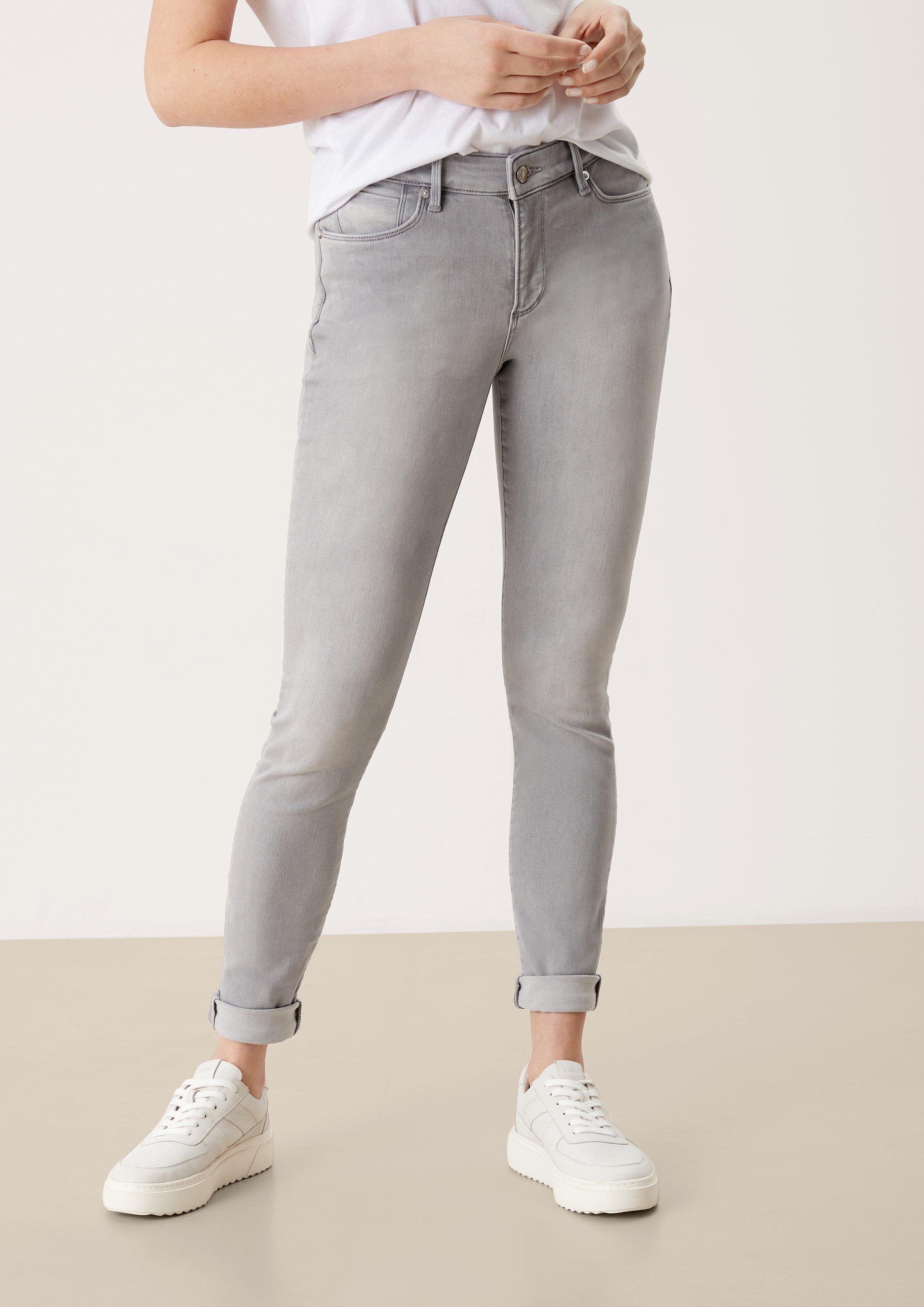 Mid 5-Pocket-Jeans s.Oliver grey Fit Leg Izabell Jeans / light Skinny Skinny / / Rise