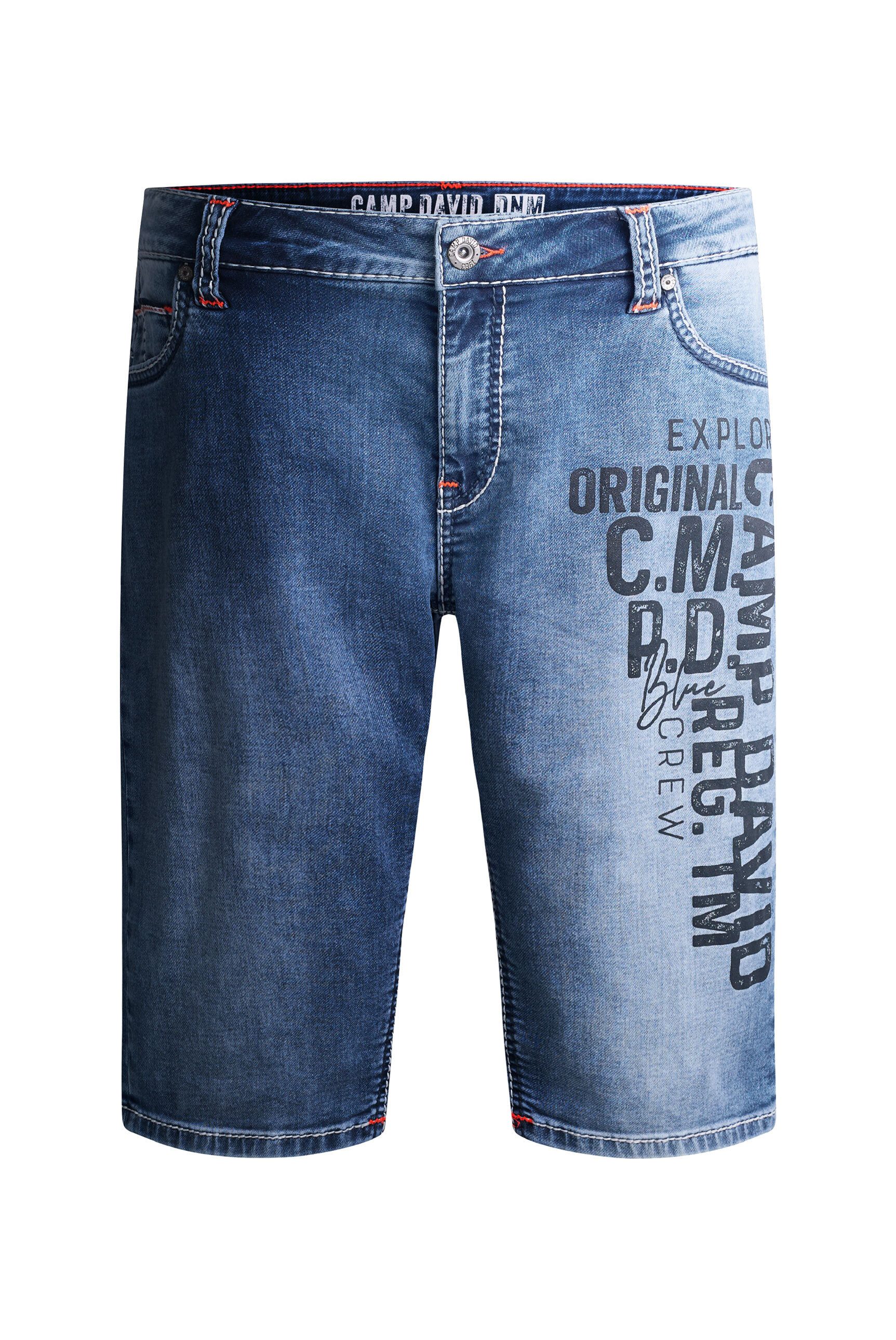 CAMP DAVID Jeansshorts mit Turn-Up Saum