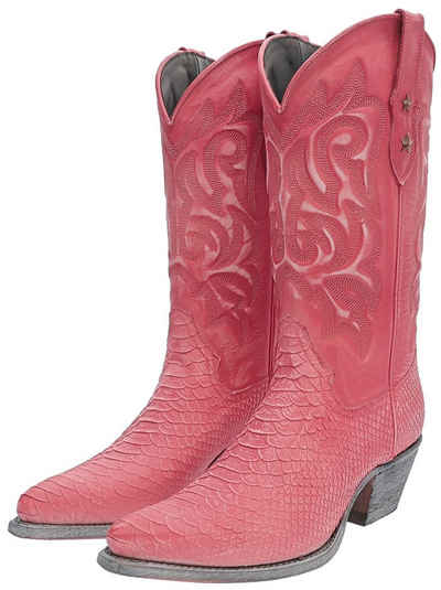 Mayura Boots ALABAMA Rot Cowboystiefel Rahmengenähte Damen Westernstiefel
