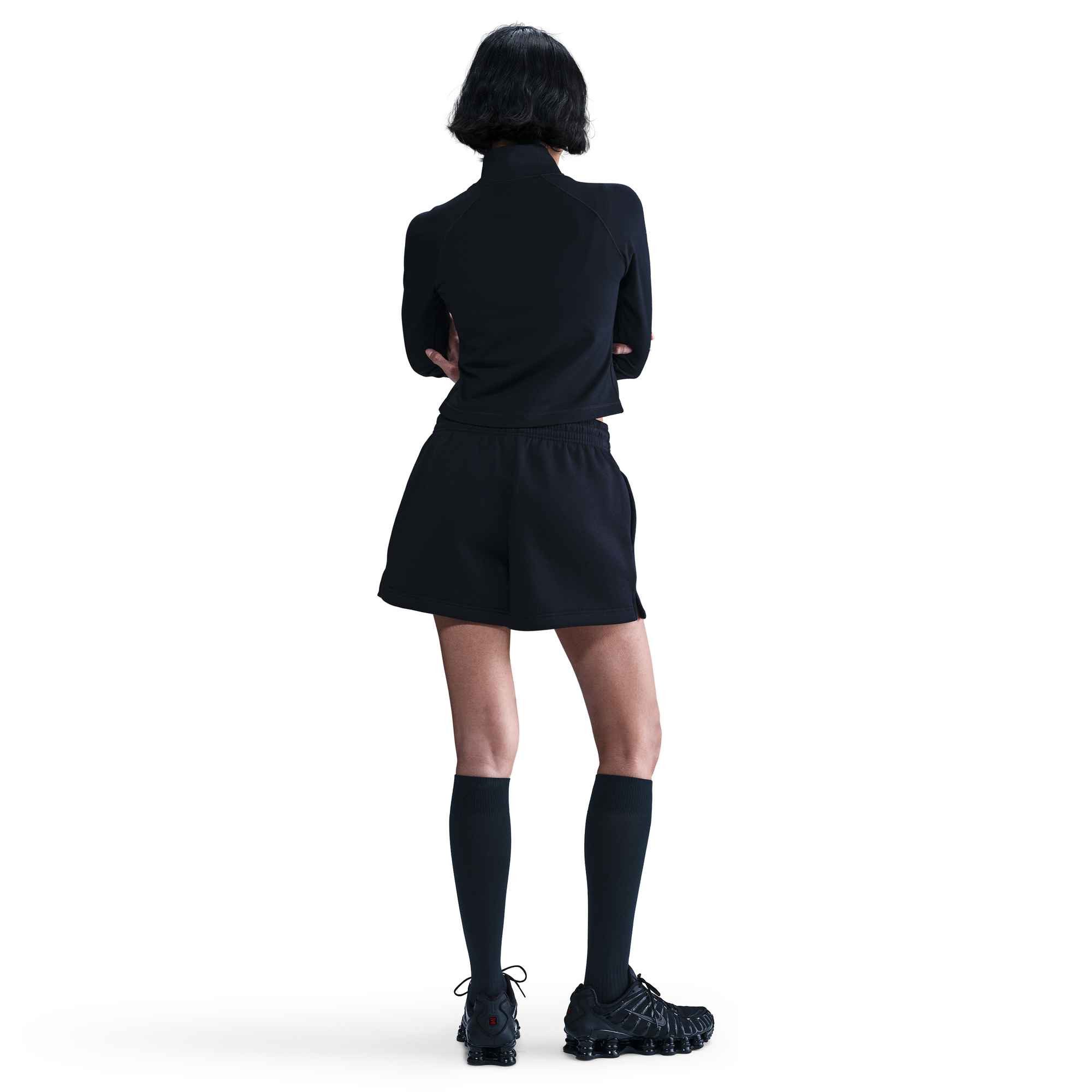 Nike Sportswear Shorts W NSW PHNX FLC MR STD 4IN SHRT aus weichem Fleece, mit Kordelverschluss, auch in großen Größen