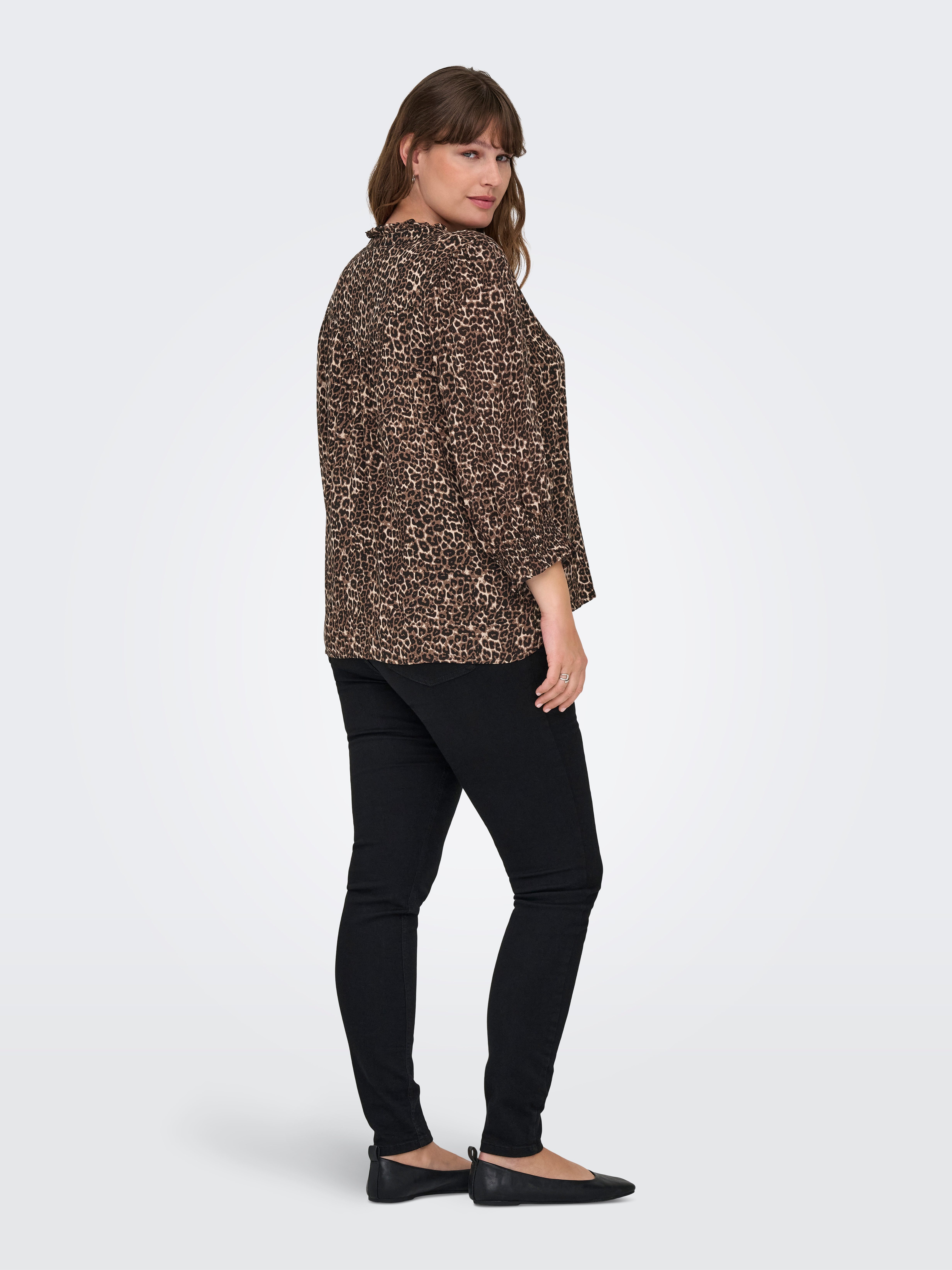 ONLY CARMAKOMA Druckbluse CARRAYA 3/4 SHIRT WVN NOOS Viskose, regular fit