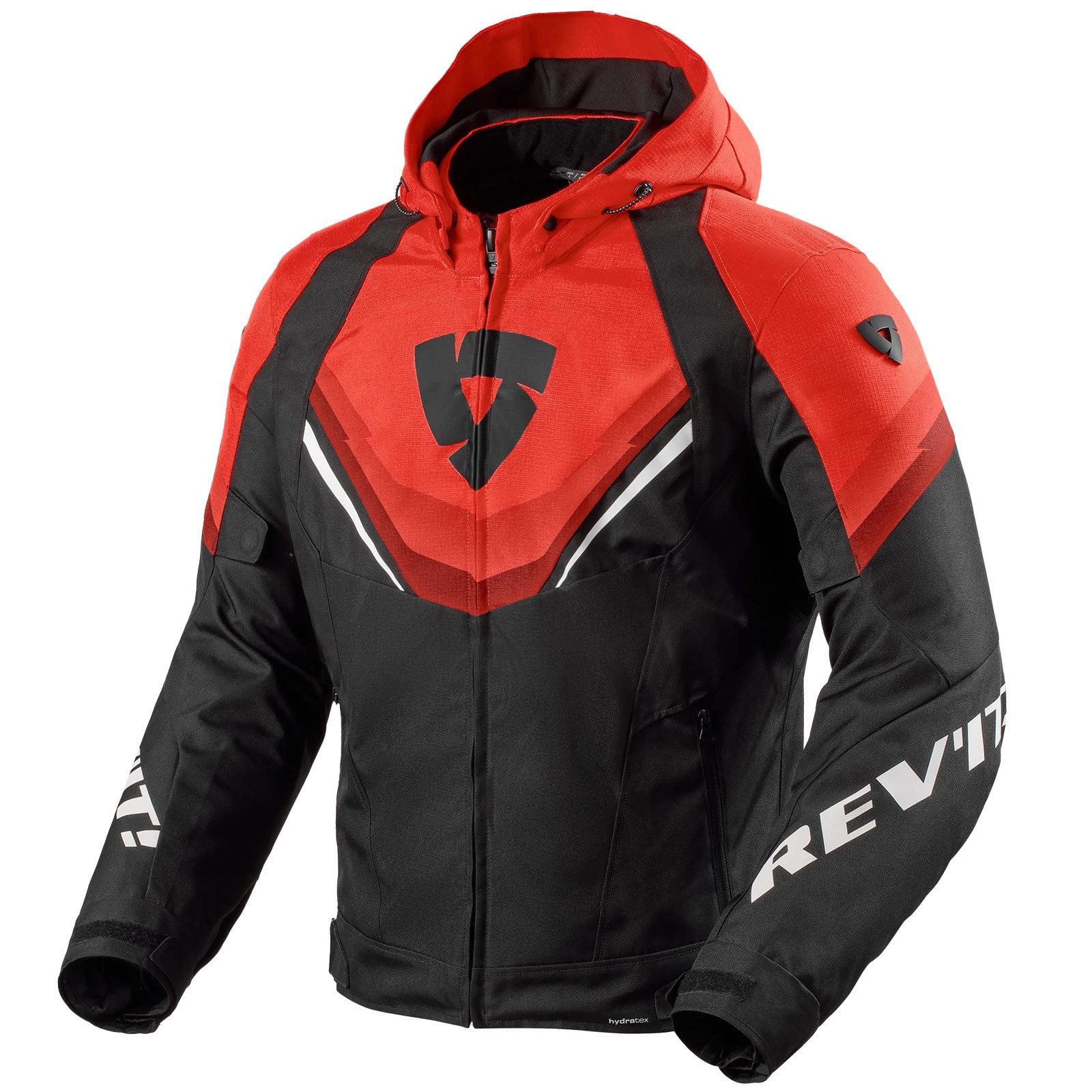 Revit Motorradjacke Revit Quantum 3 H2O Textiljacke Schwarz / Rot atmungsak günstig online kaufen