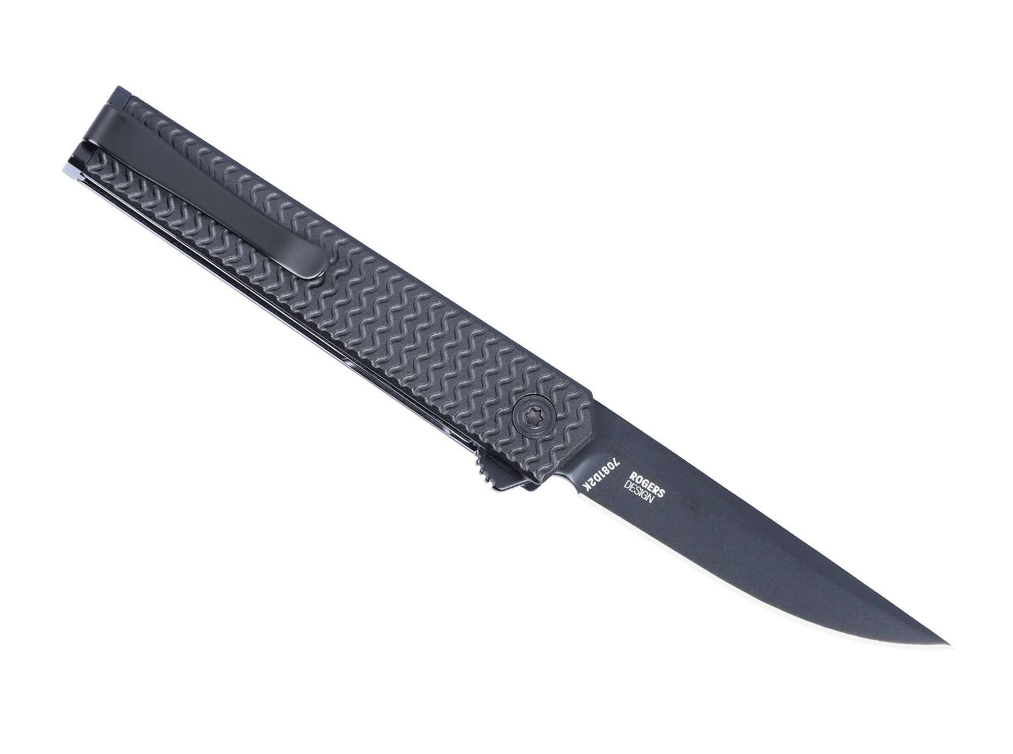 CRKT Taschenmesser Taschenmesser CEO Microflipper D2 Aluminum All Black