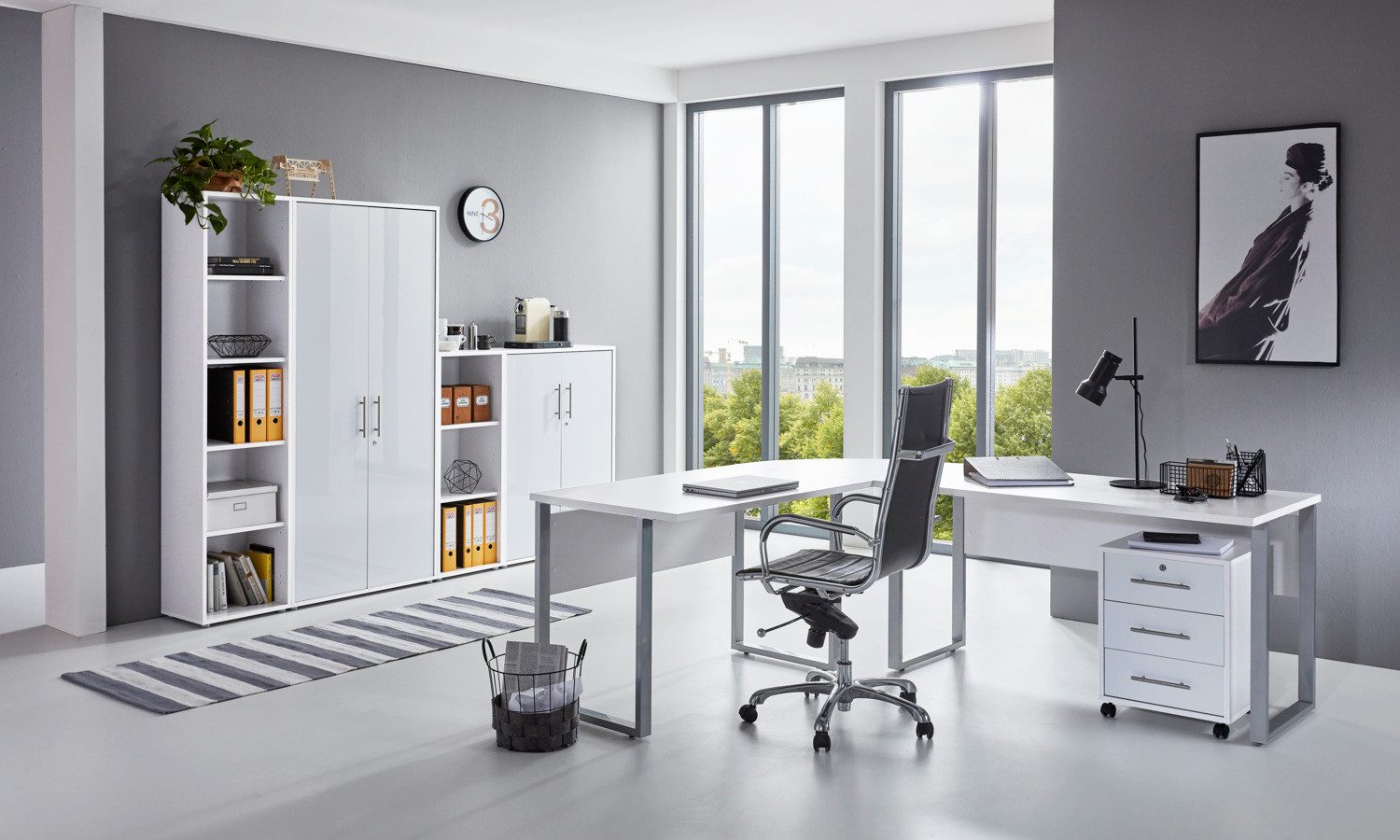 moebel-dich-auf Büromöbel-Set OFFICE EDITION, (abschließbar, 6-tlg., günstig online kaufen