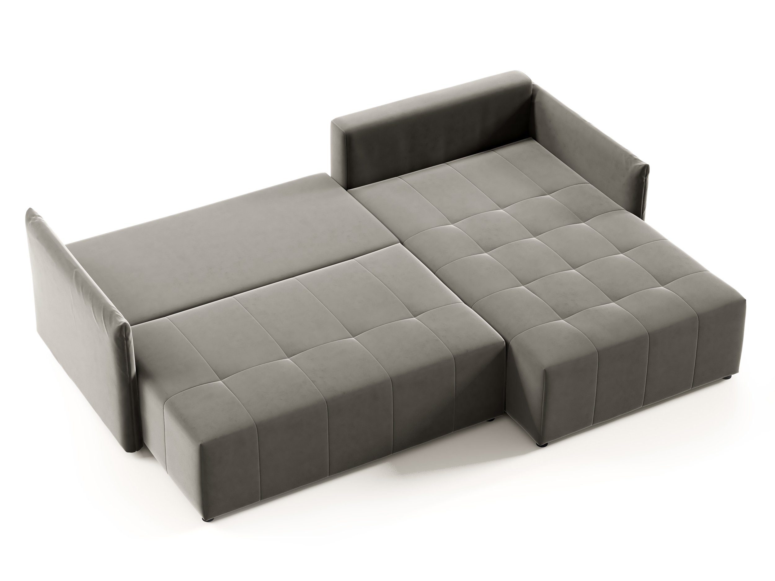 Sofnet Ecksofa Leno L, mit Schlaffunktion und Bettkasten, L-Form Couch, Polstersofa, Schlafsofa mit Wellenfeder