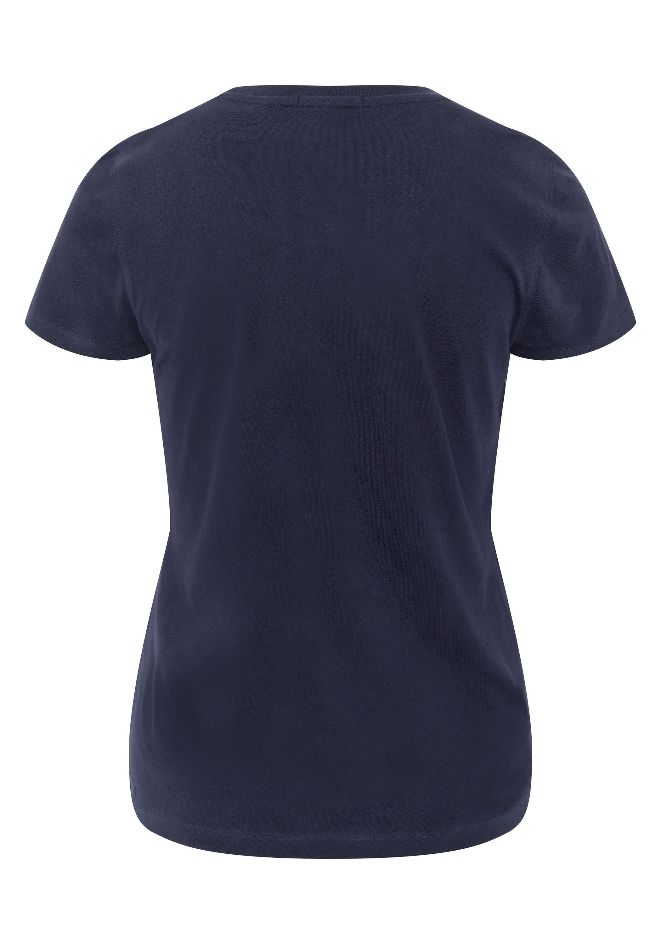 Chiemsee Print-Shirt T-Shirt mit in Night 1 Sky Logo Farbverlauf-Optik