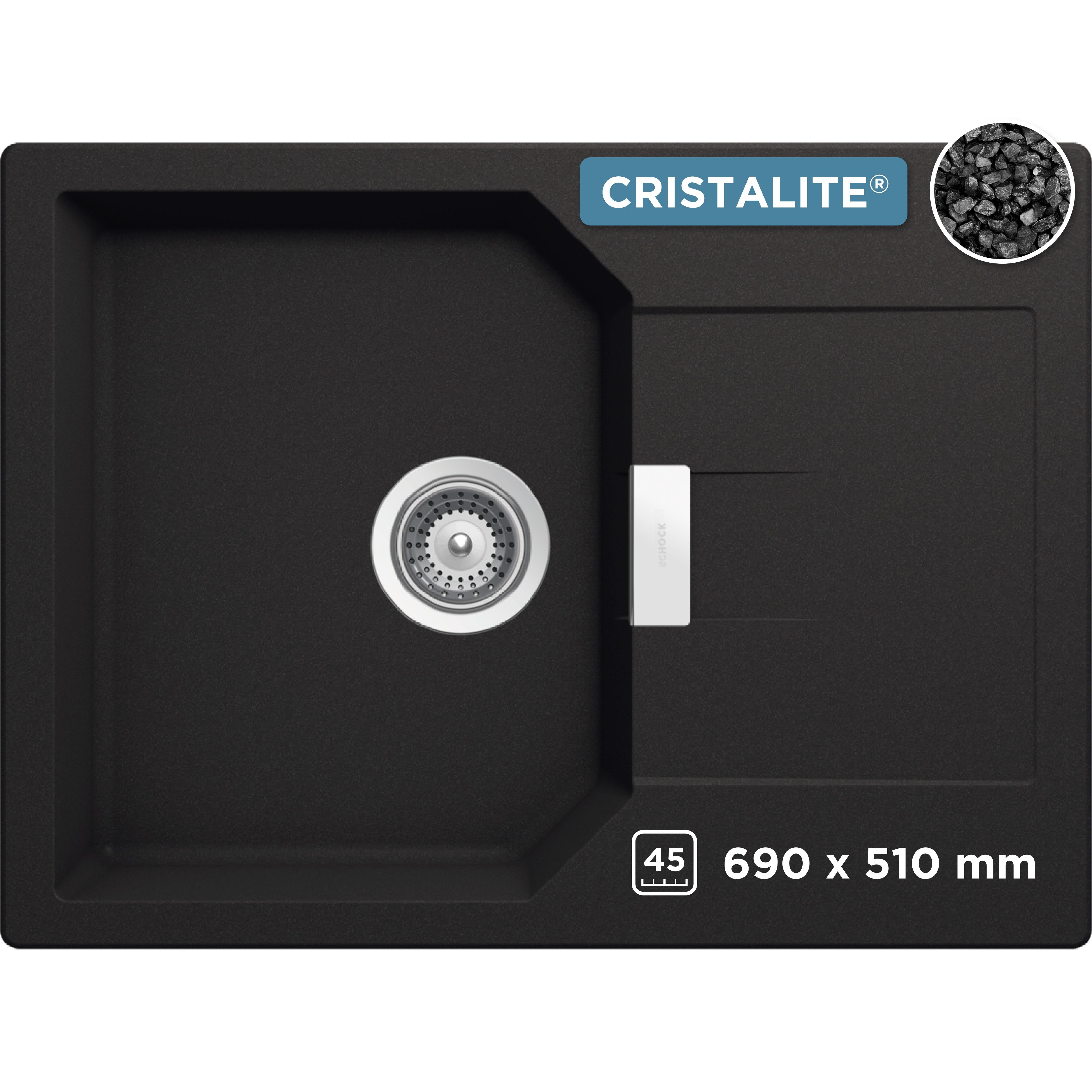 Schock Granitspüle Lucca, rechteckig, 69/51 cm