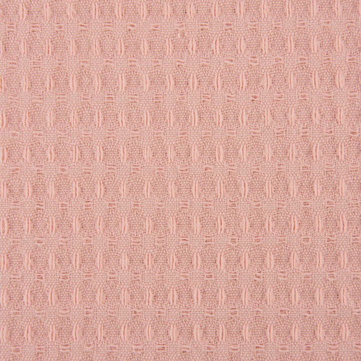 SCHÖNER LEBEN. Stoff Bekleidungsstoff Meterware Waffelpique Baumwolle uni lachsrosa 145cm, allergikergeeignet,atmungsaktiv,pflegeleicht