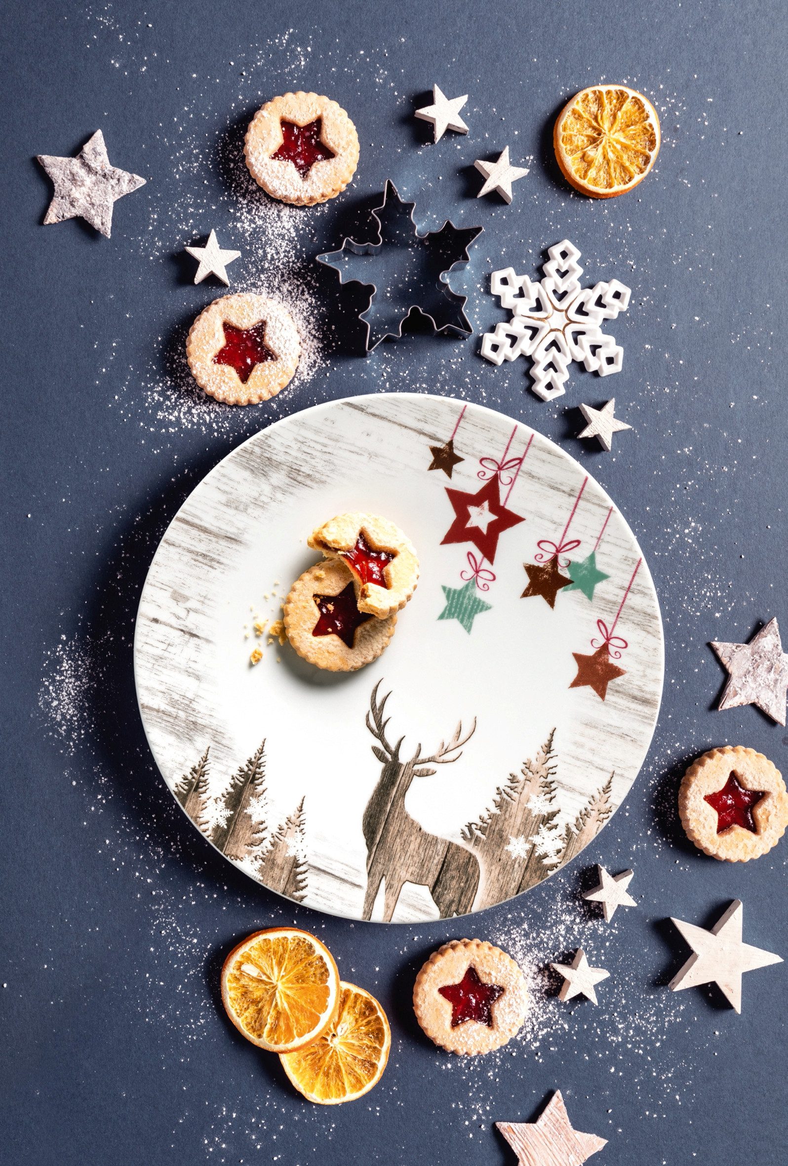 Seltmann Weiden Frühstücksteller Life Christmas, (1 St), Teller rund 22,5 cm
