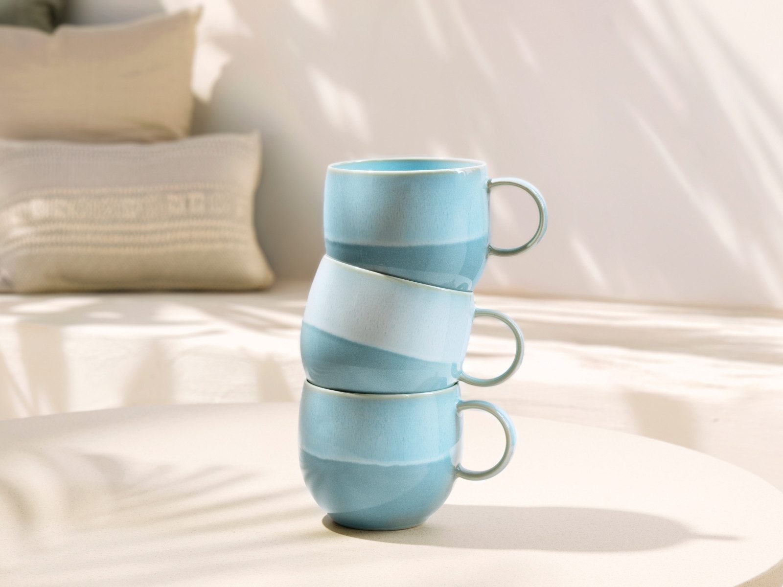 like. by Villeroy & Boch Becher Perlemor Aqua Becher mit Henkel 0,29l, Porzellan – Bild 4 von 5