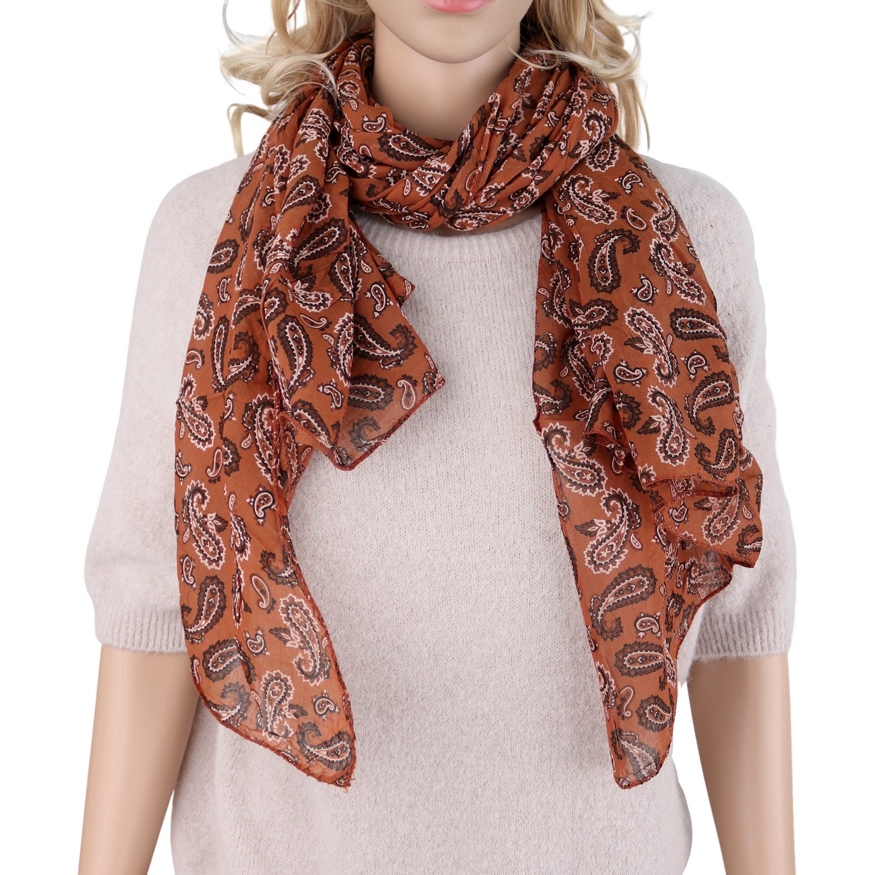 MIRROSI Modeschal Asymmetrischer Schal, Made in Italy 20% Seide 80% Baumwol günstig online kaufen