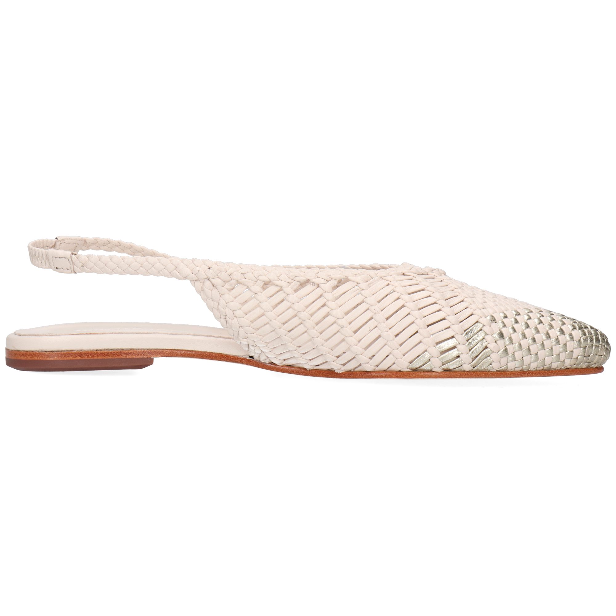 Melvin & Hamilton Fiora 6 Leder-Geflochtene Schuhe für Damen Ballerina Flache Absätze, Echtes Leder