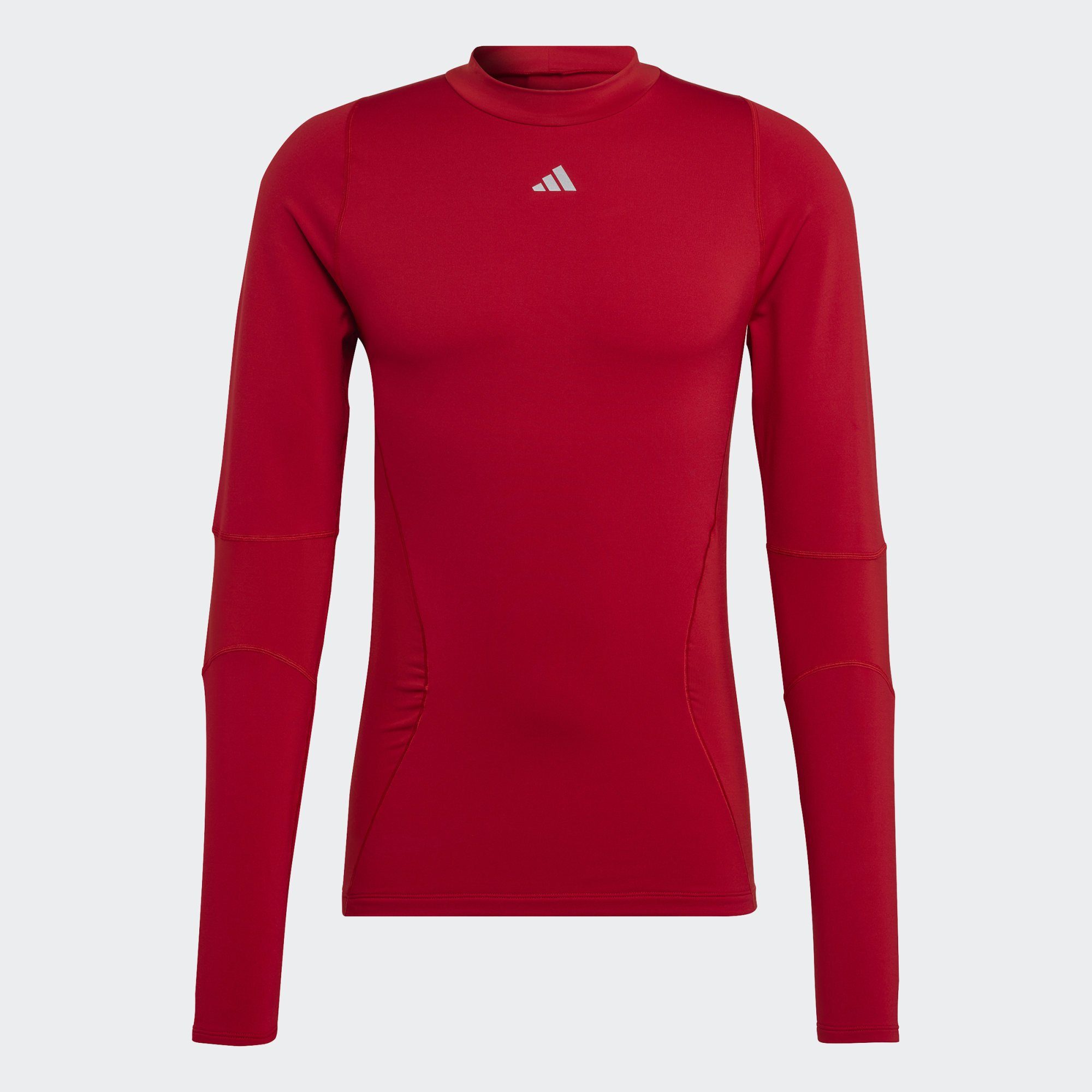 Funktionsshirt Team TECHFIT Power LONGSLEEVE Red Performance 2 adidas COLD.RDY