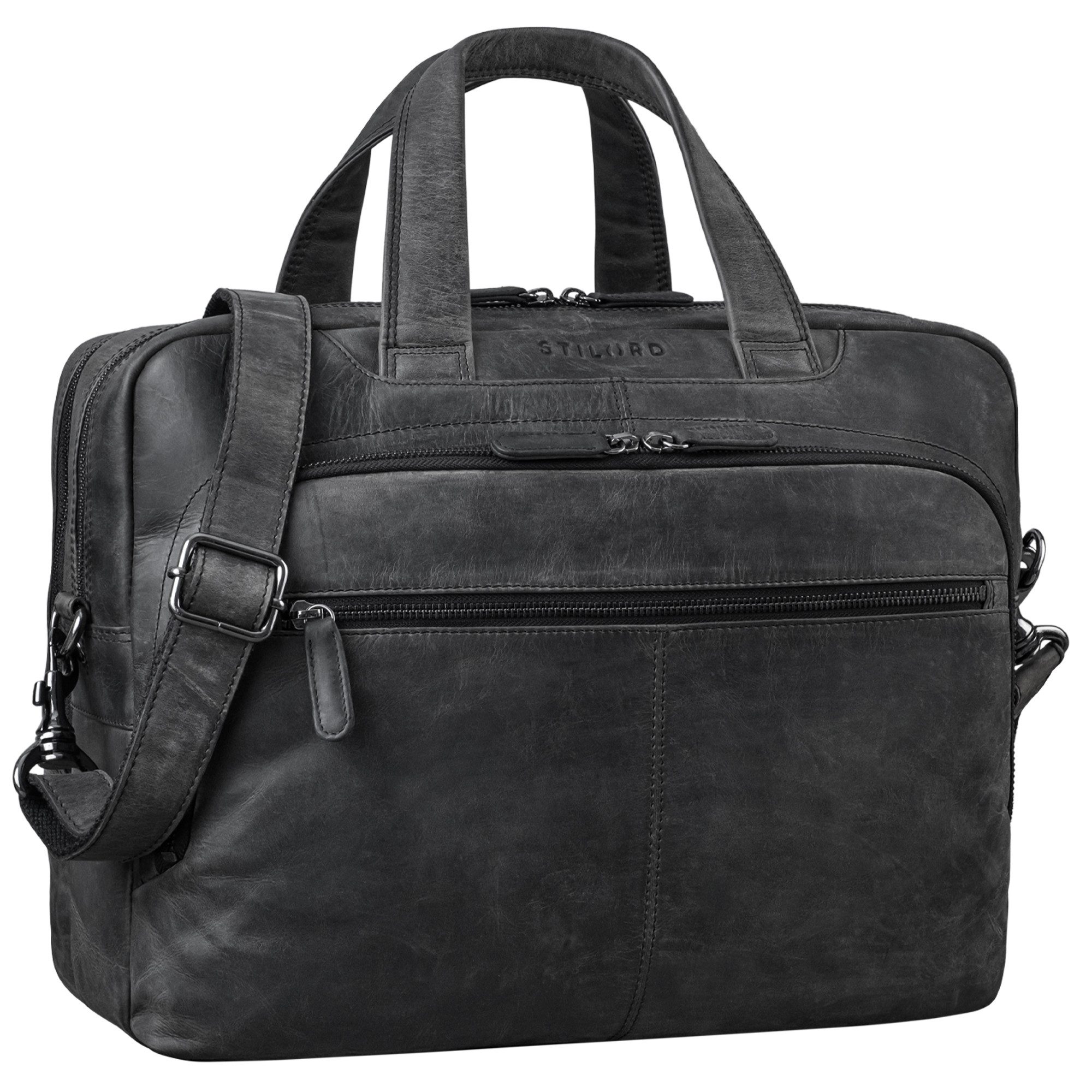 STILORD Laptoptasche "Lias" Umhängetasche Leder groß günstig online kaufen