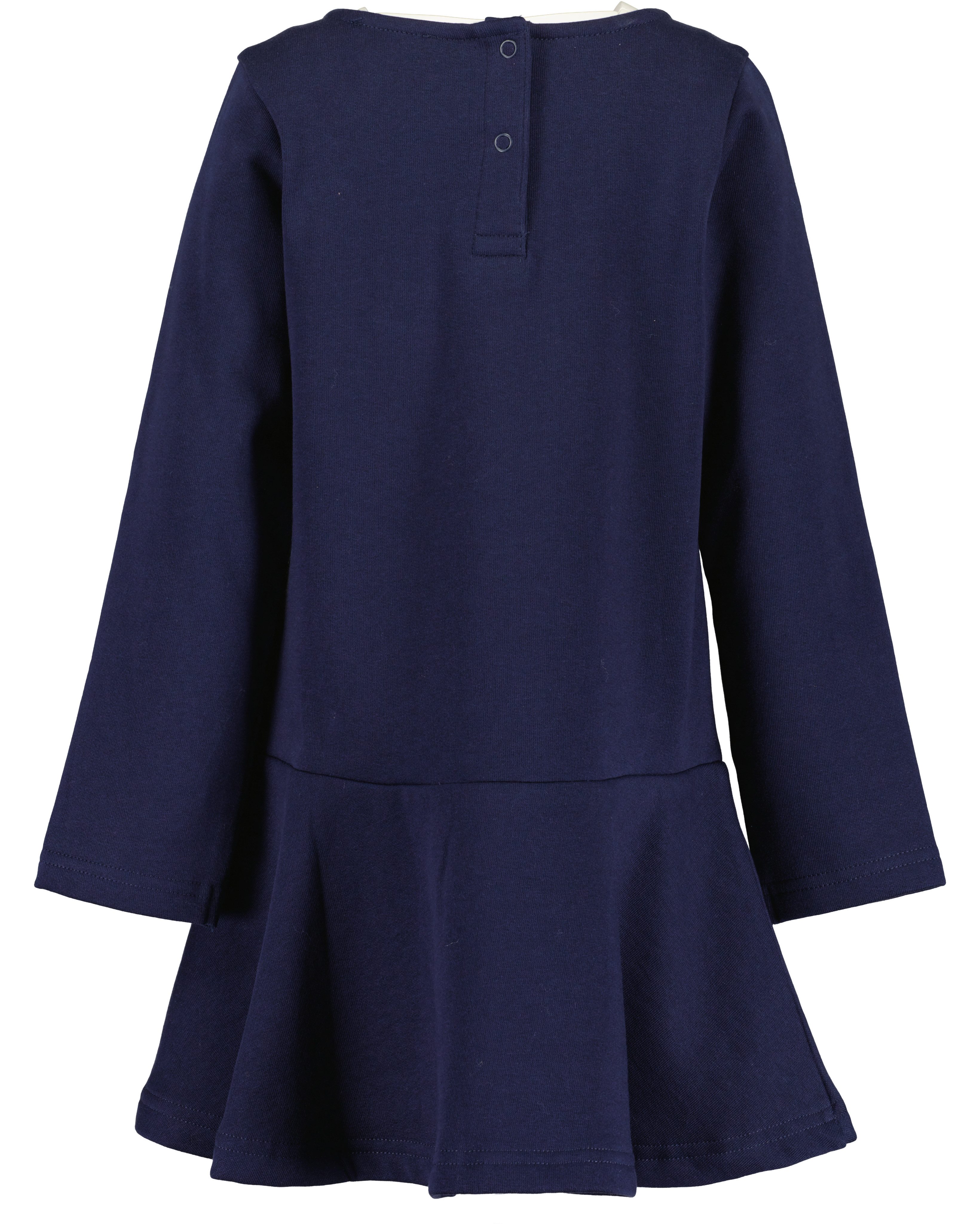 Blue Seven Sweatkleid Baumwolle, mit Glitzerdruck mit Pailletten- und Tüll-Details