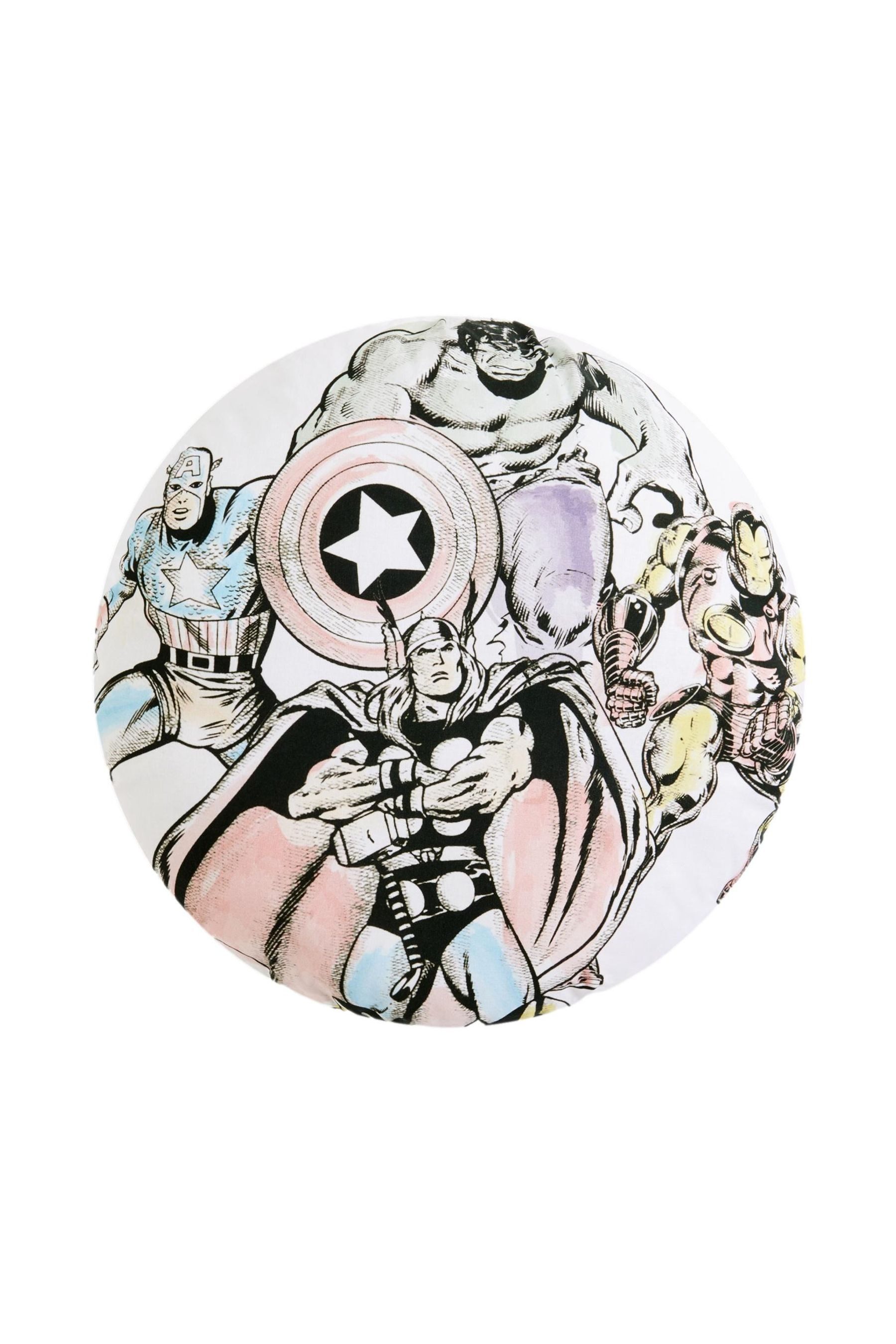 Next Dekokissen Rundes Kissen mit Marvel-Motiv, 100 % Baumwolle